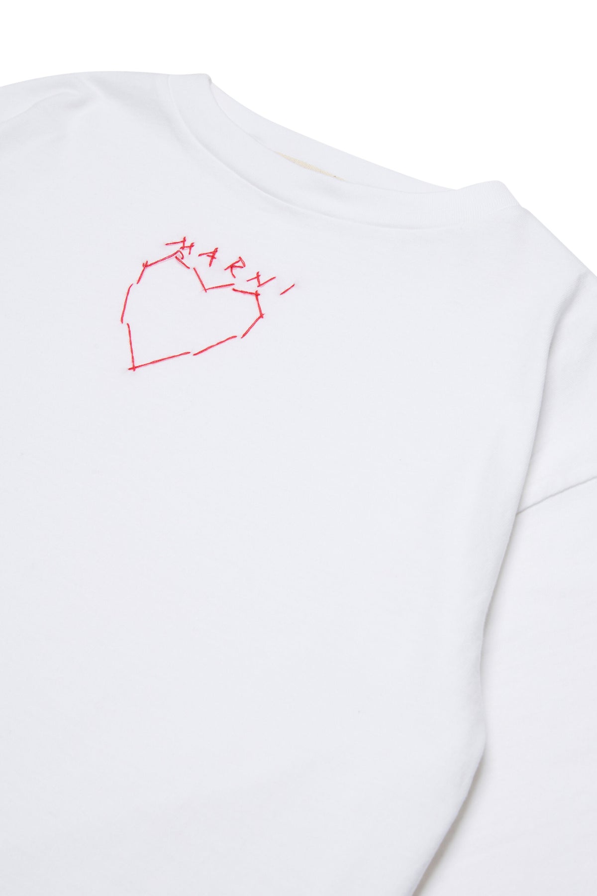 ハート刺繍入りフロントTシャツ
