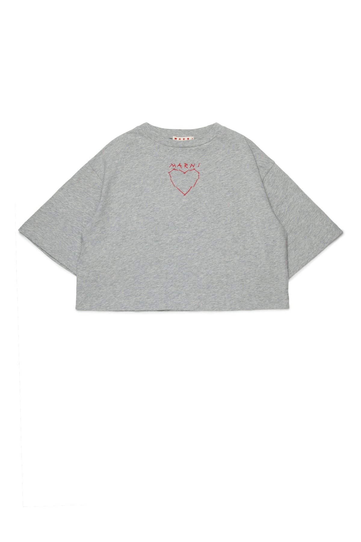 ハート刺繍入りフロントTシャツ