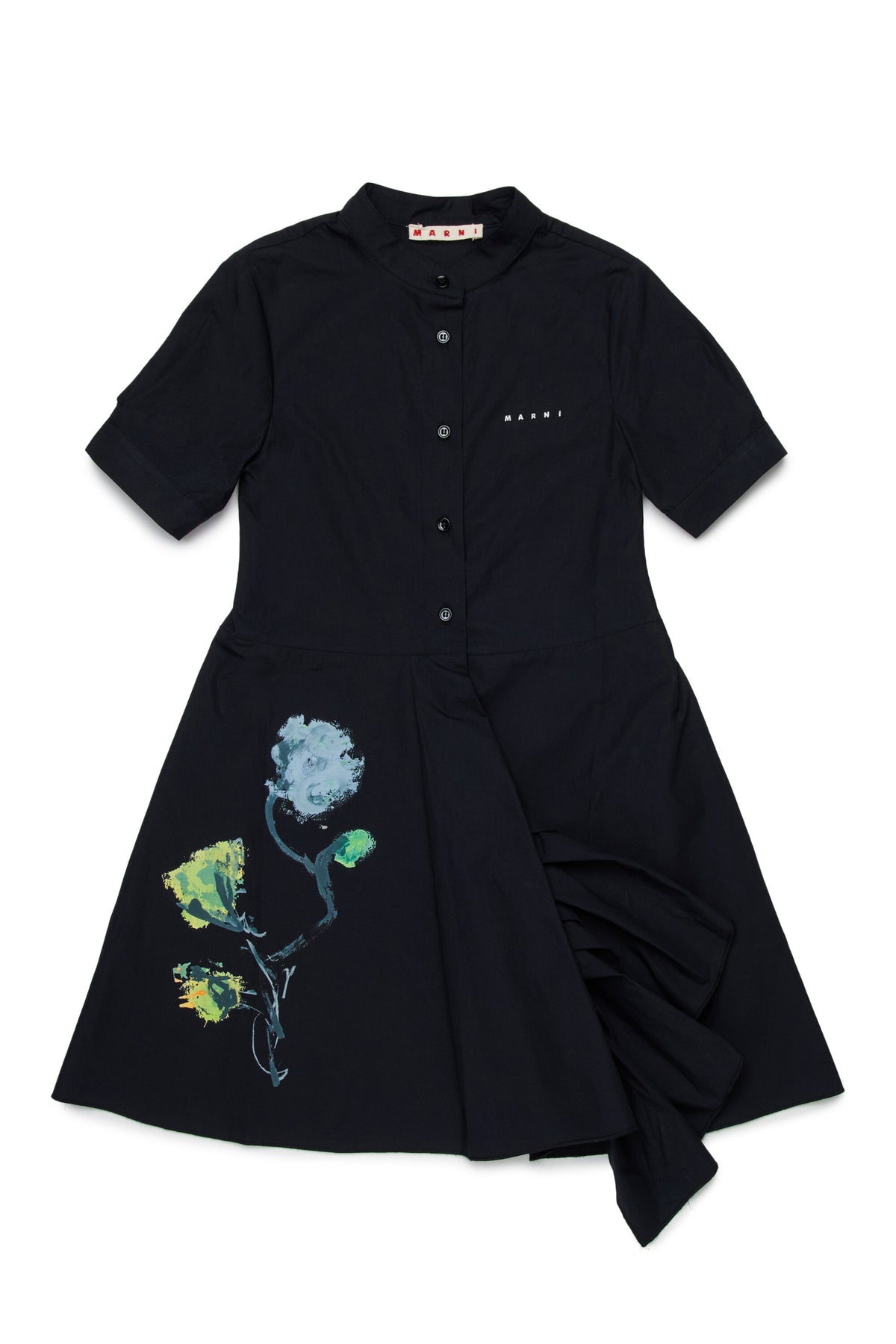 Short dress with floral print