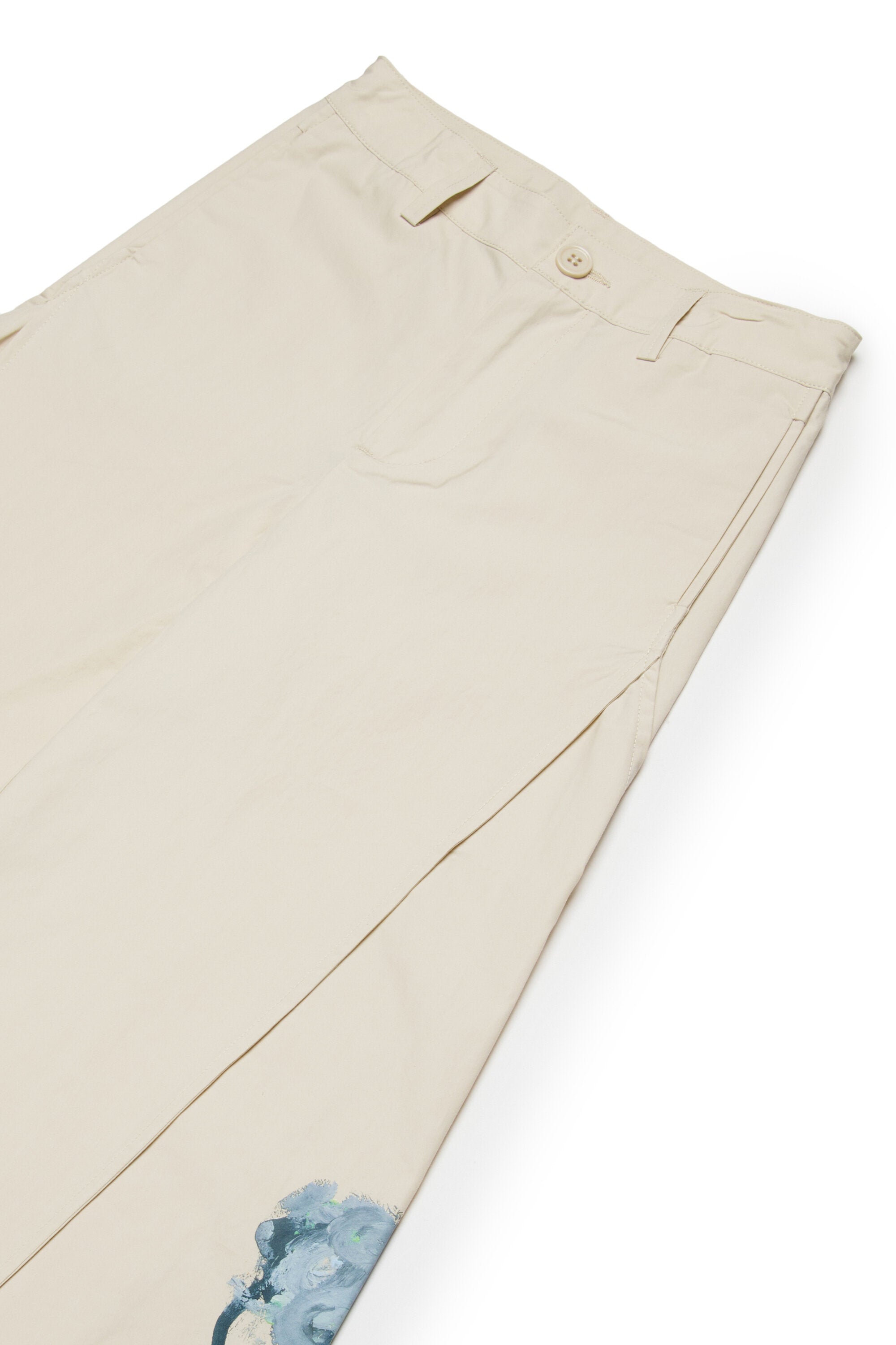 フローラルプリントのワイドパンツ