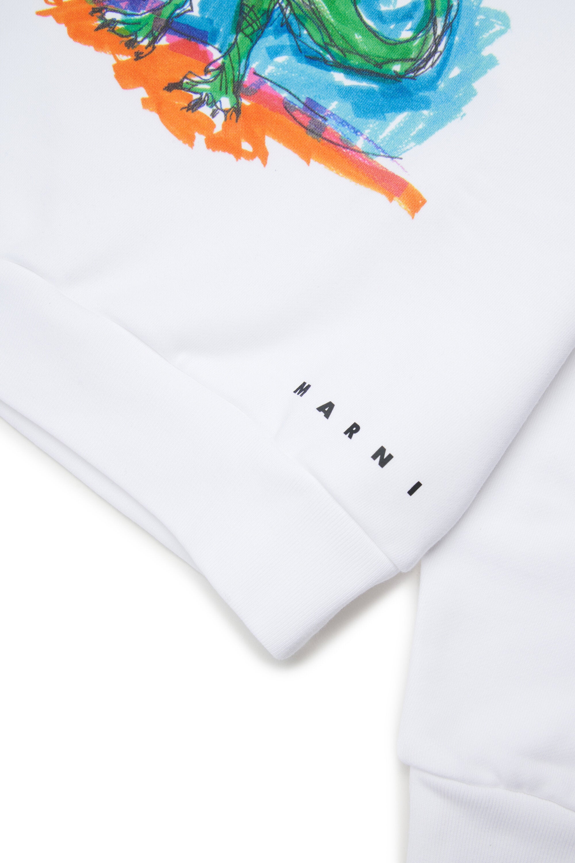 ジュラシック・ワールドをテーマにしたロゴ入りクルーネックスウェット