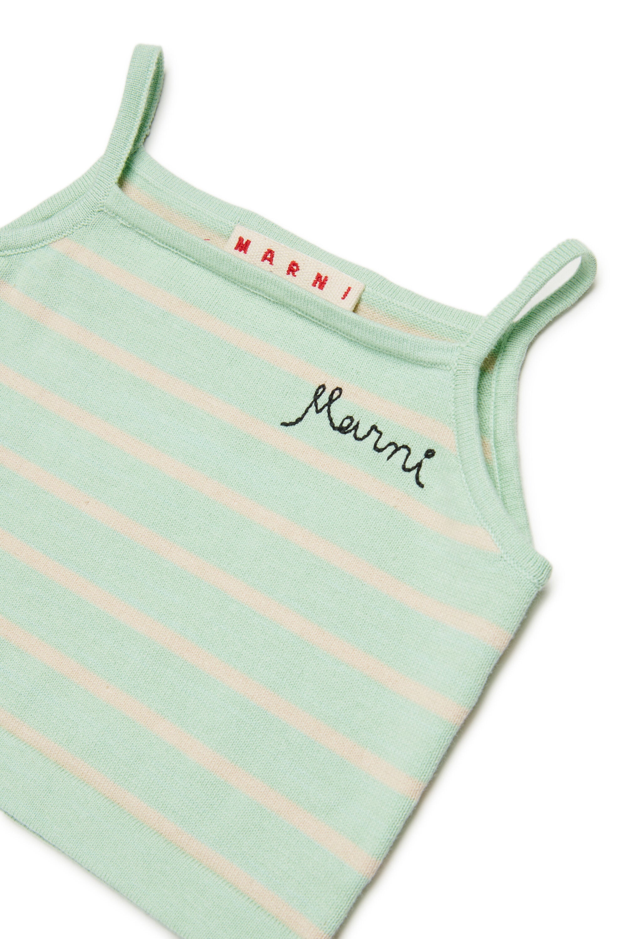 ロゴ入りリブトップ