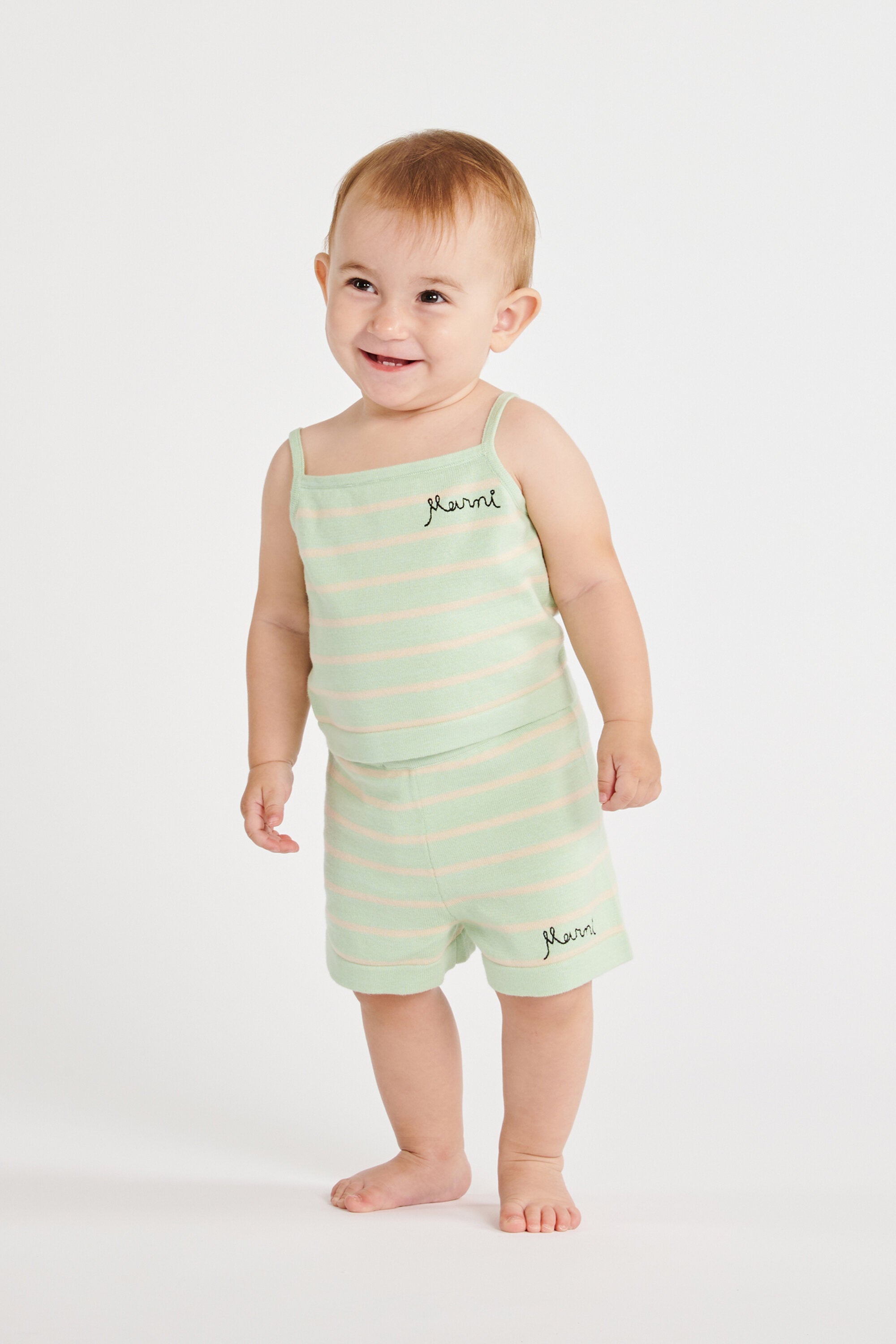 ロゴ入りニットショーツ