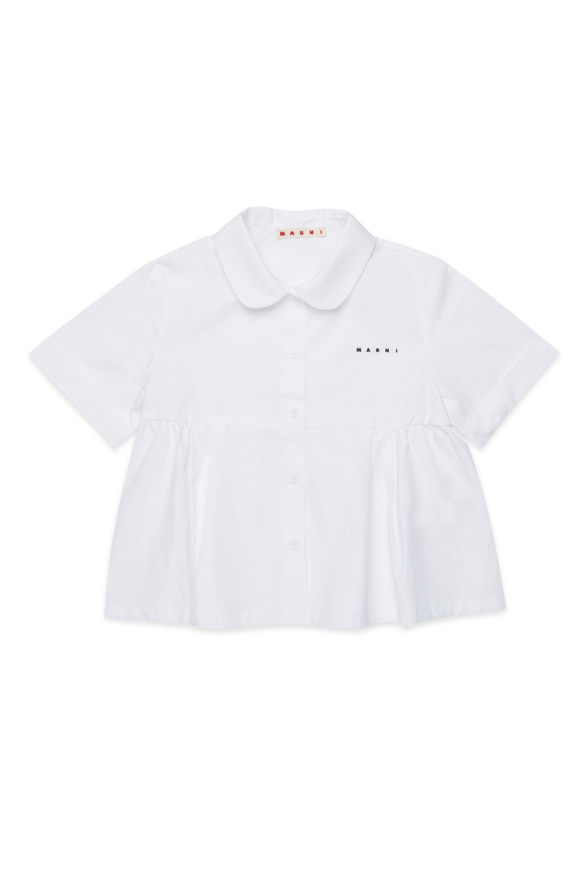 Short-sleeved shirt with logo