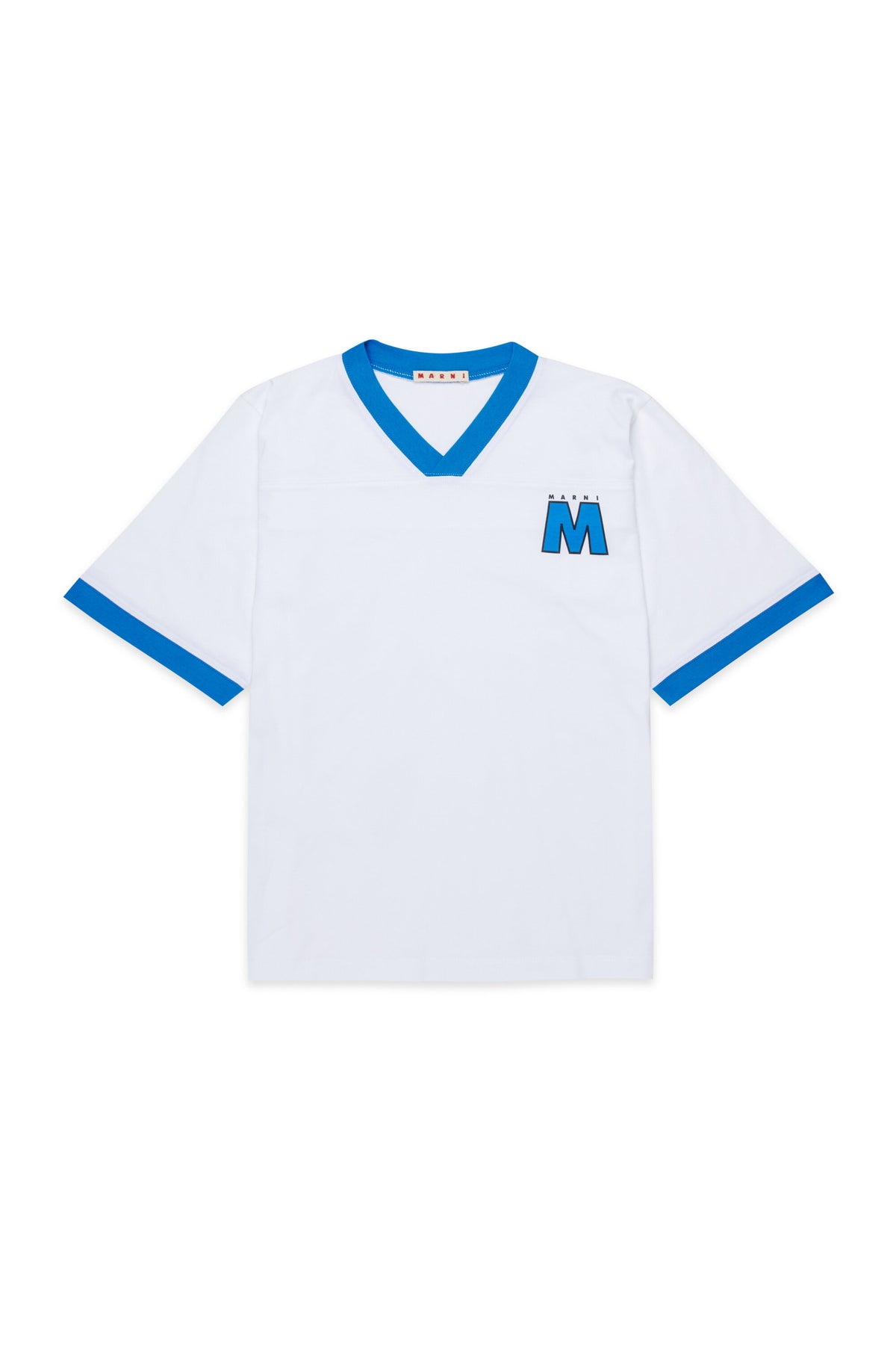ロゴ入りVネックTシャツ