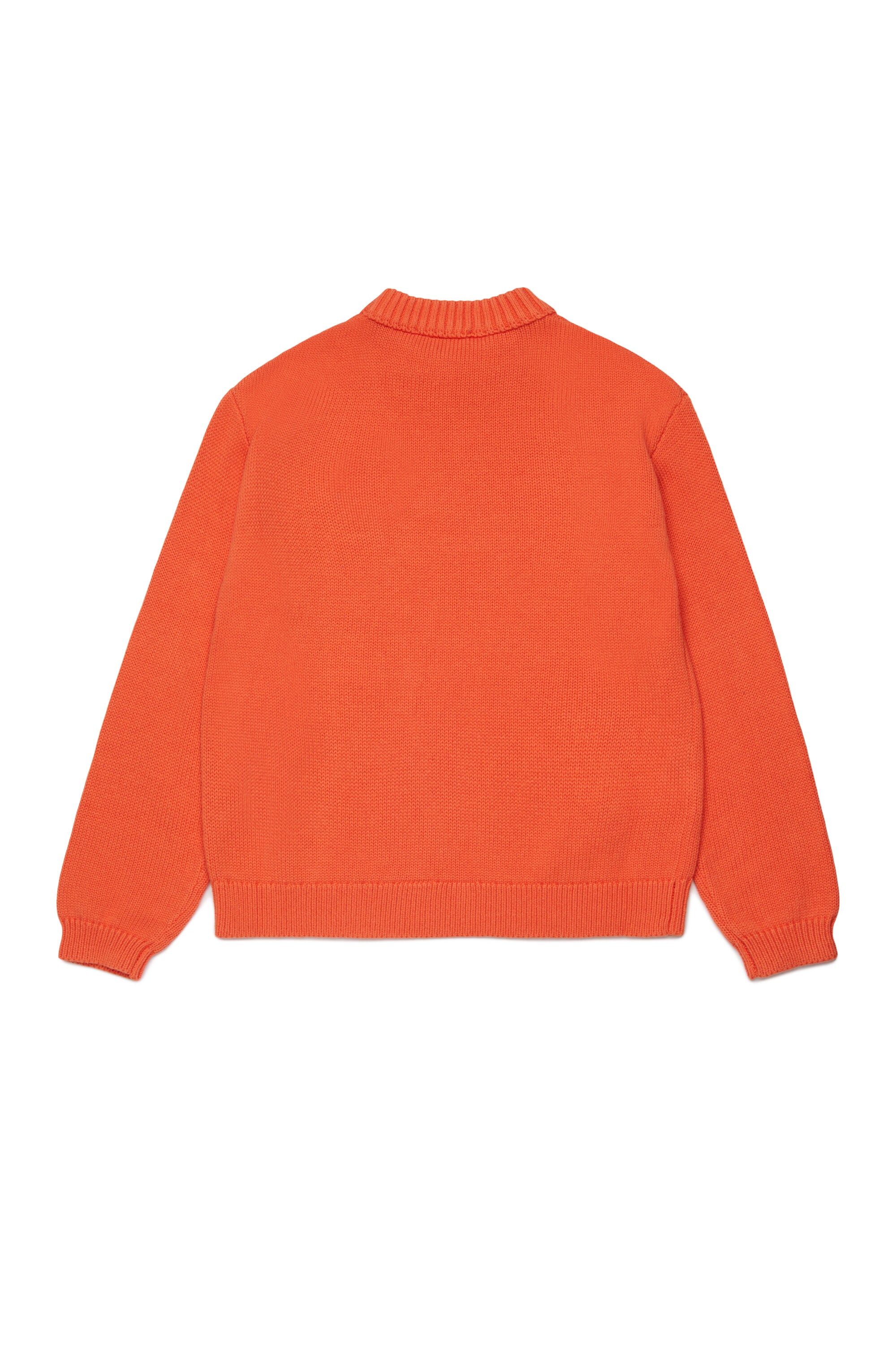 Crew neck pullover with chest pocket and logo