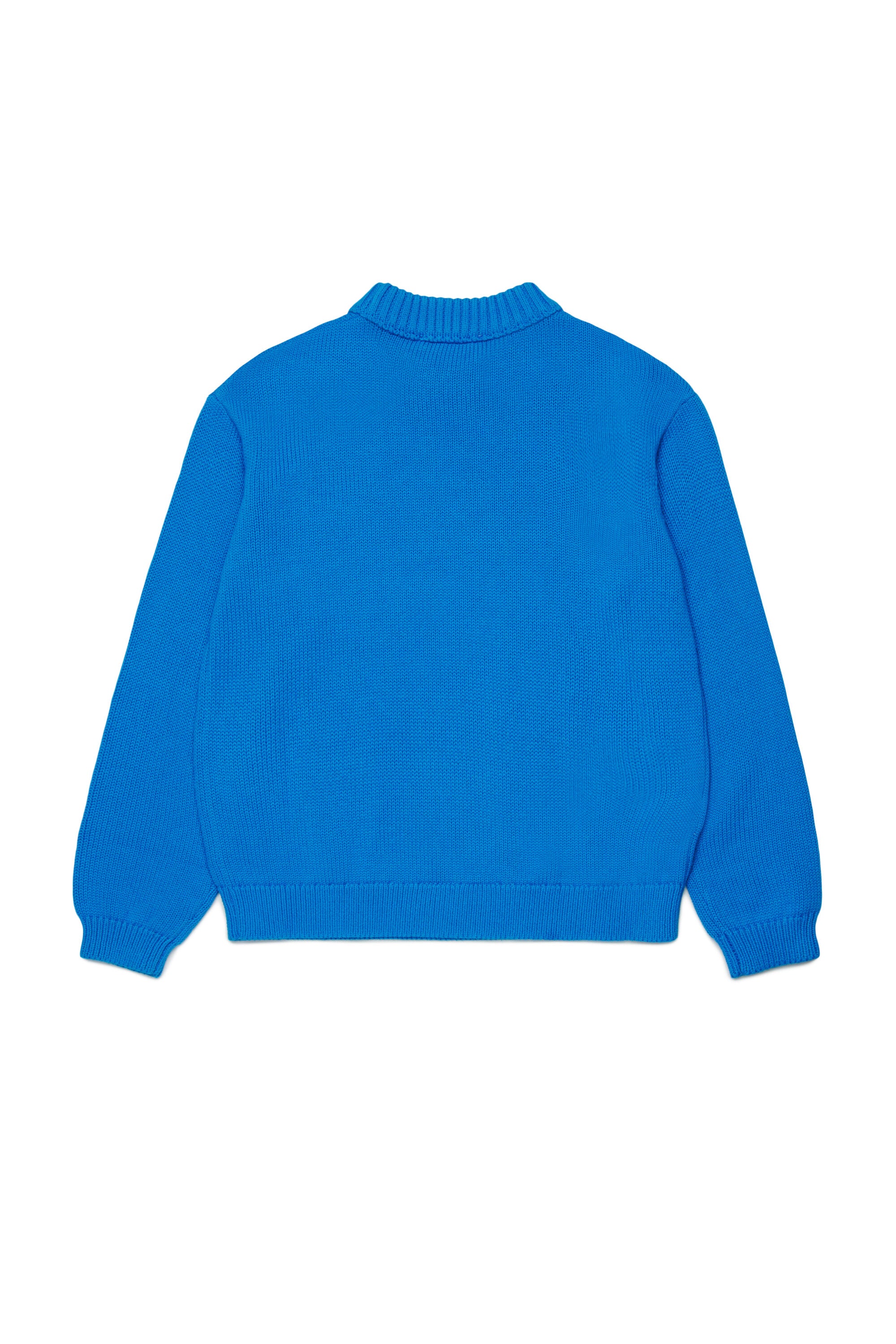 Crew neck pullover with chest pocket and logo