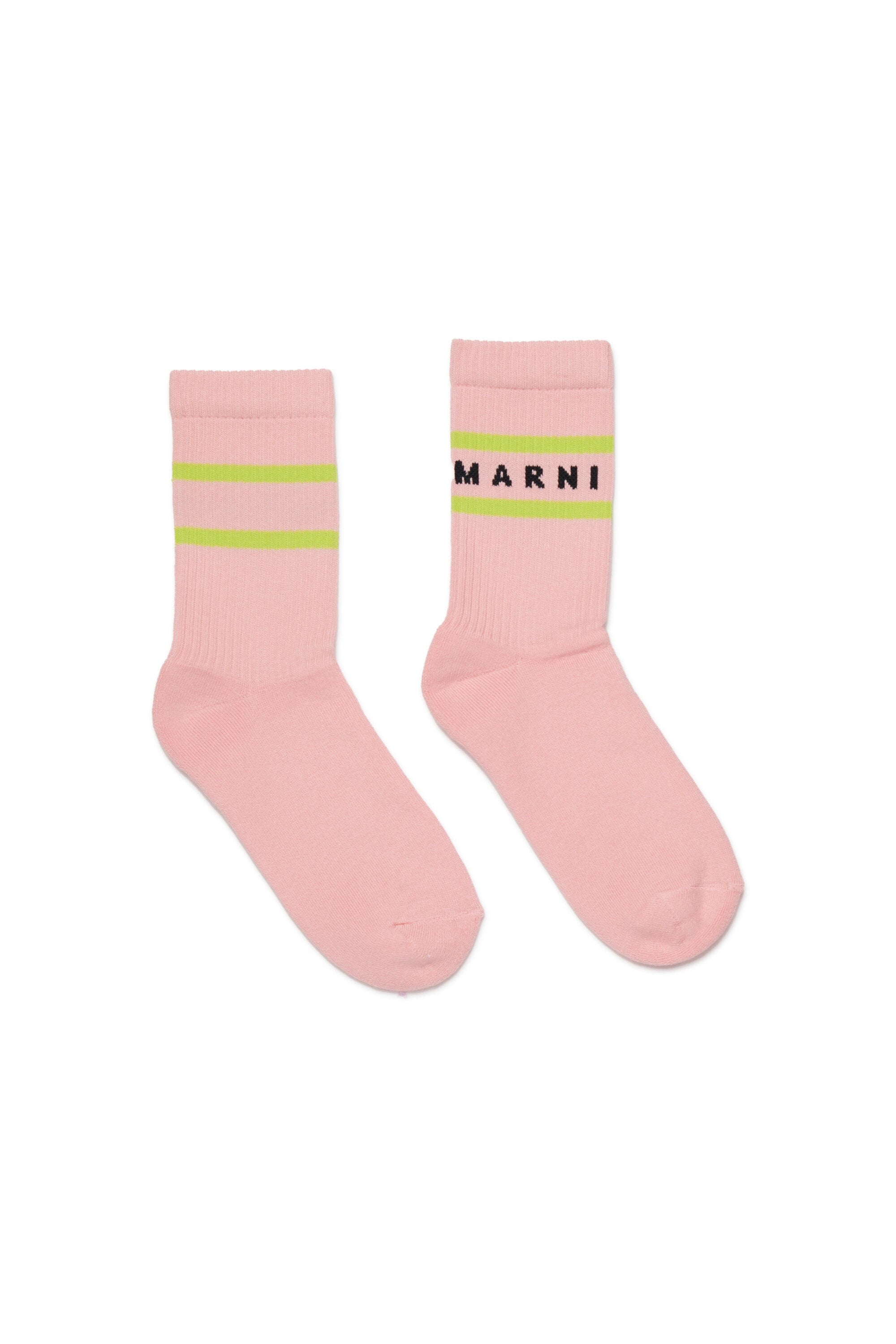 Logo and striped socks