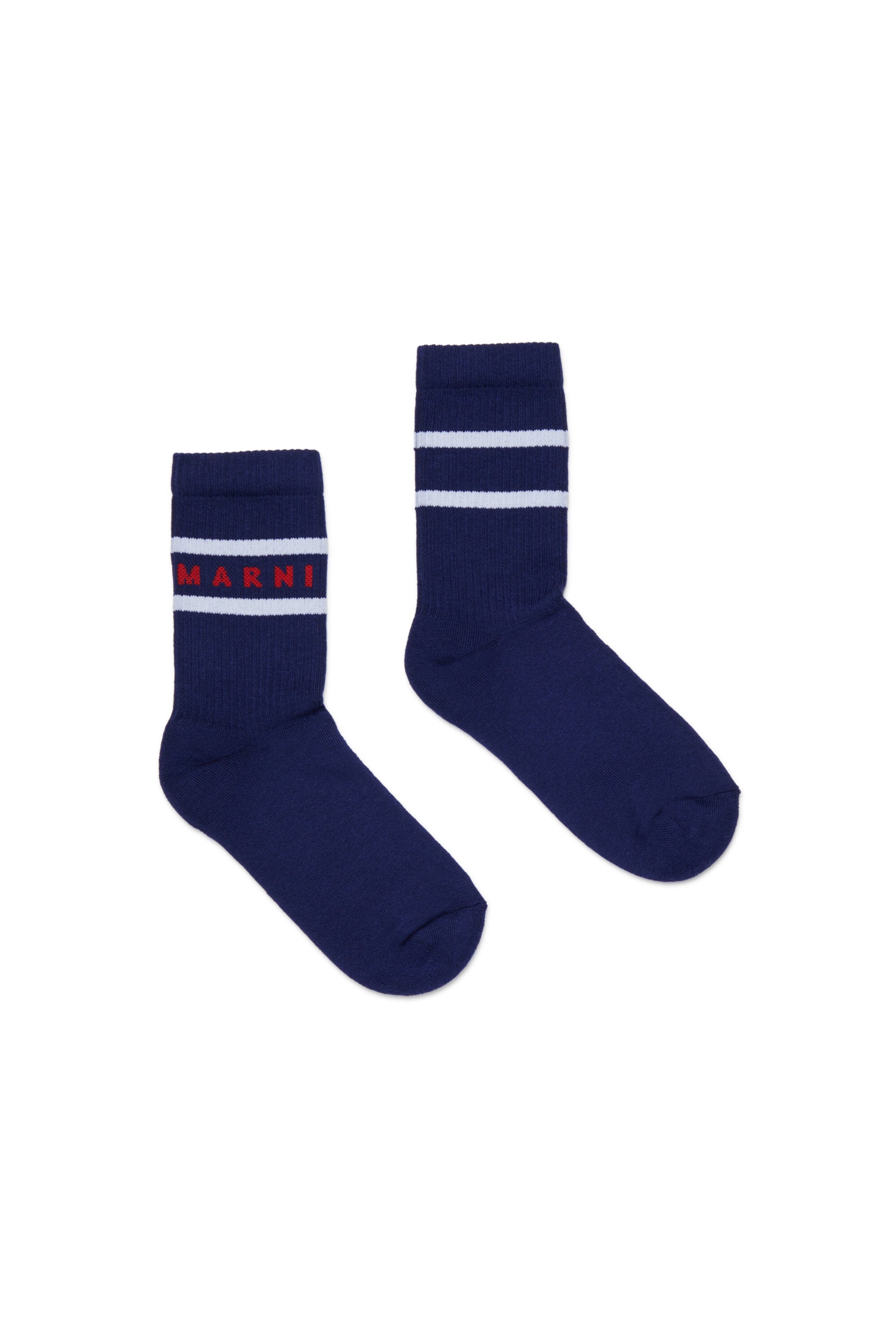 Logo and striped socks