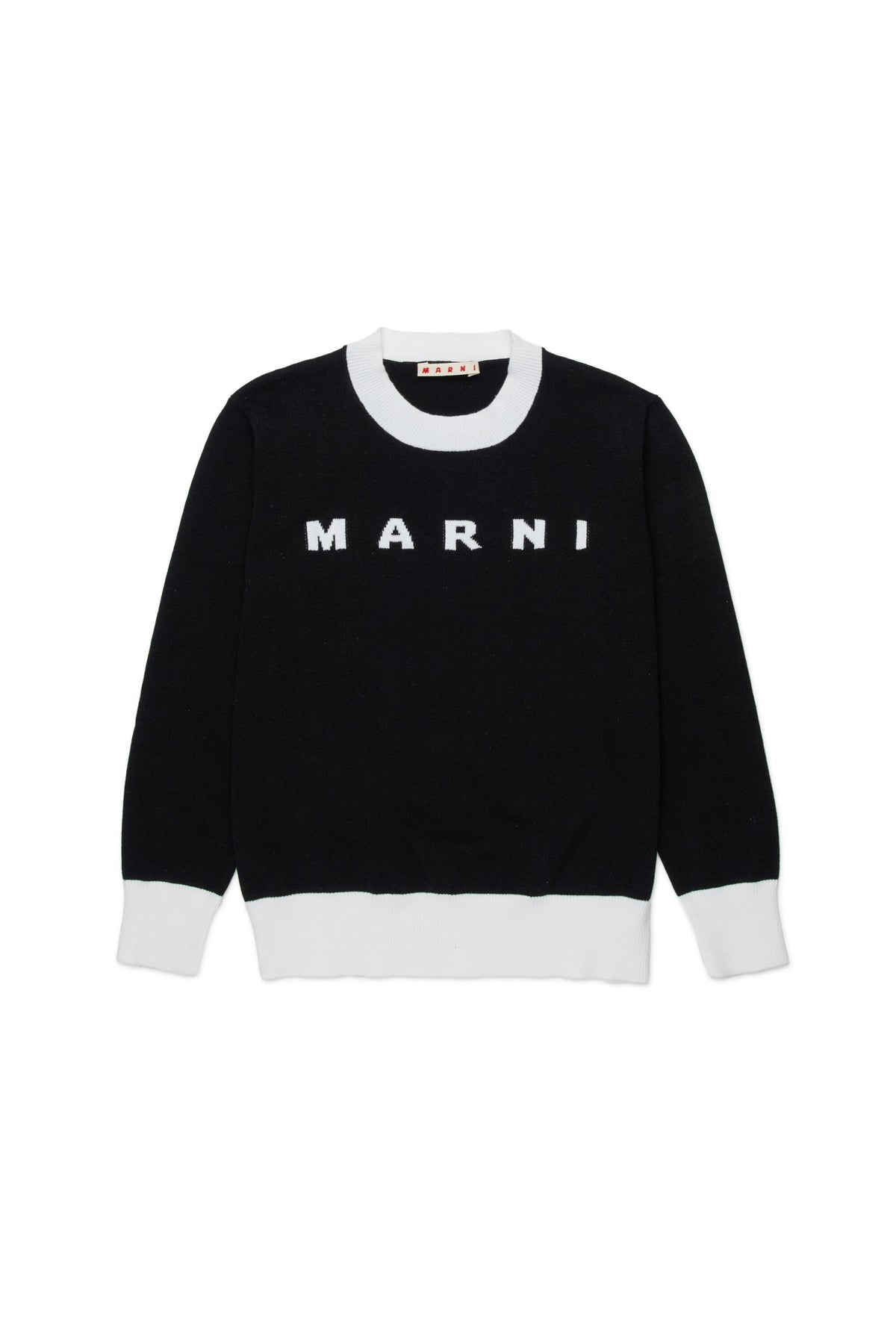 Crew-neck pullover with logo