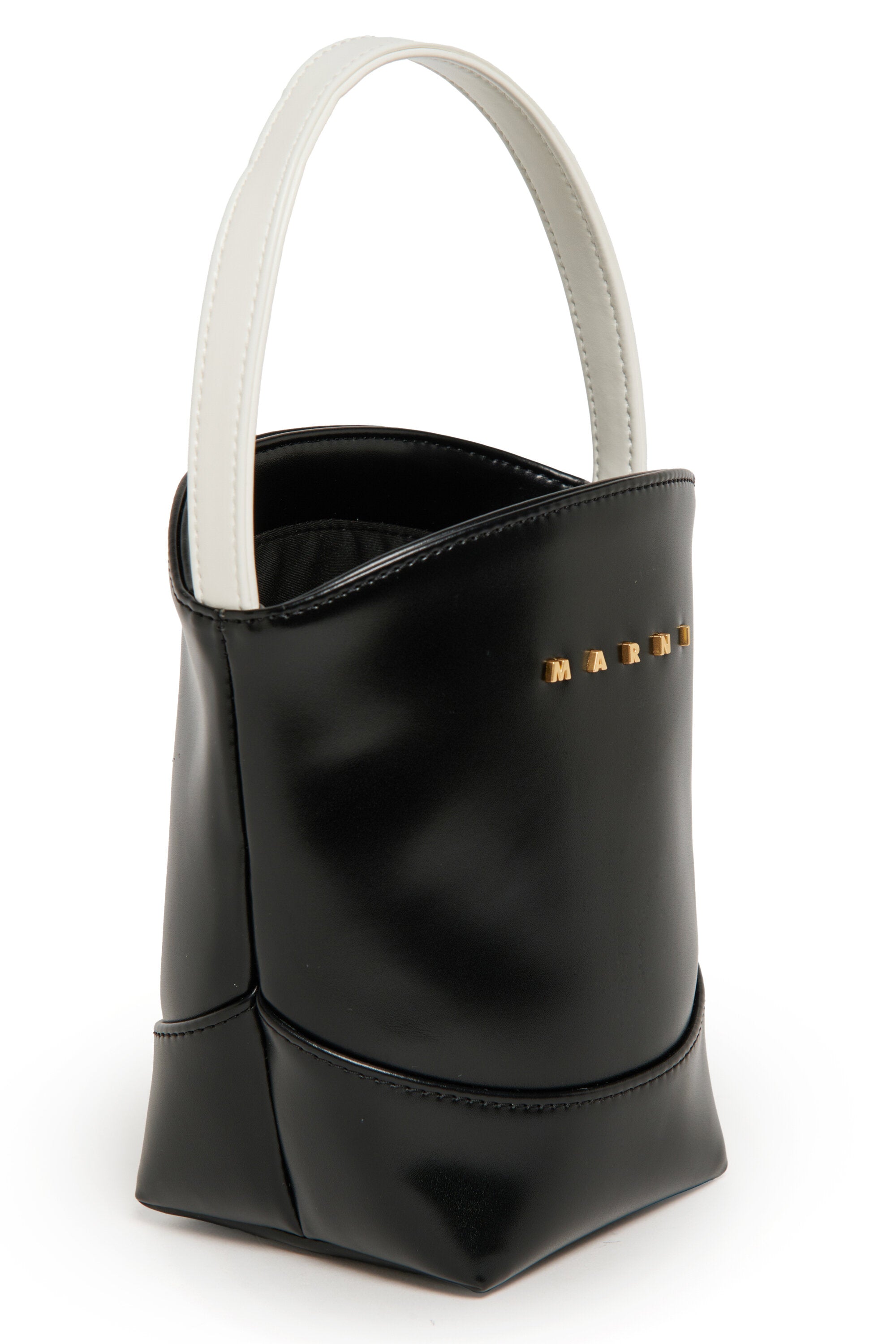 フラワーバスケット ロゴ入りハンドバッグ