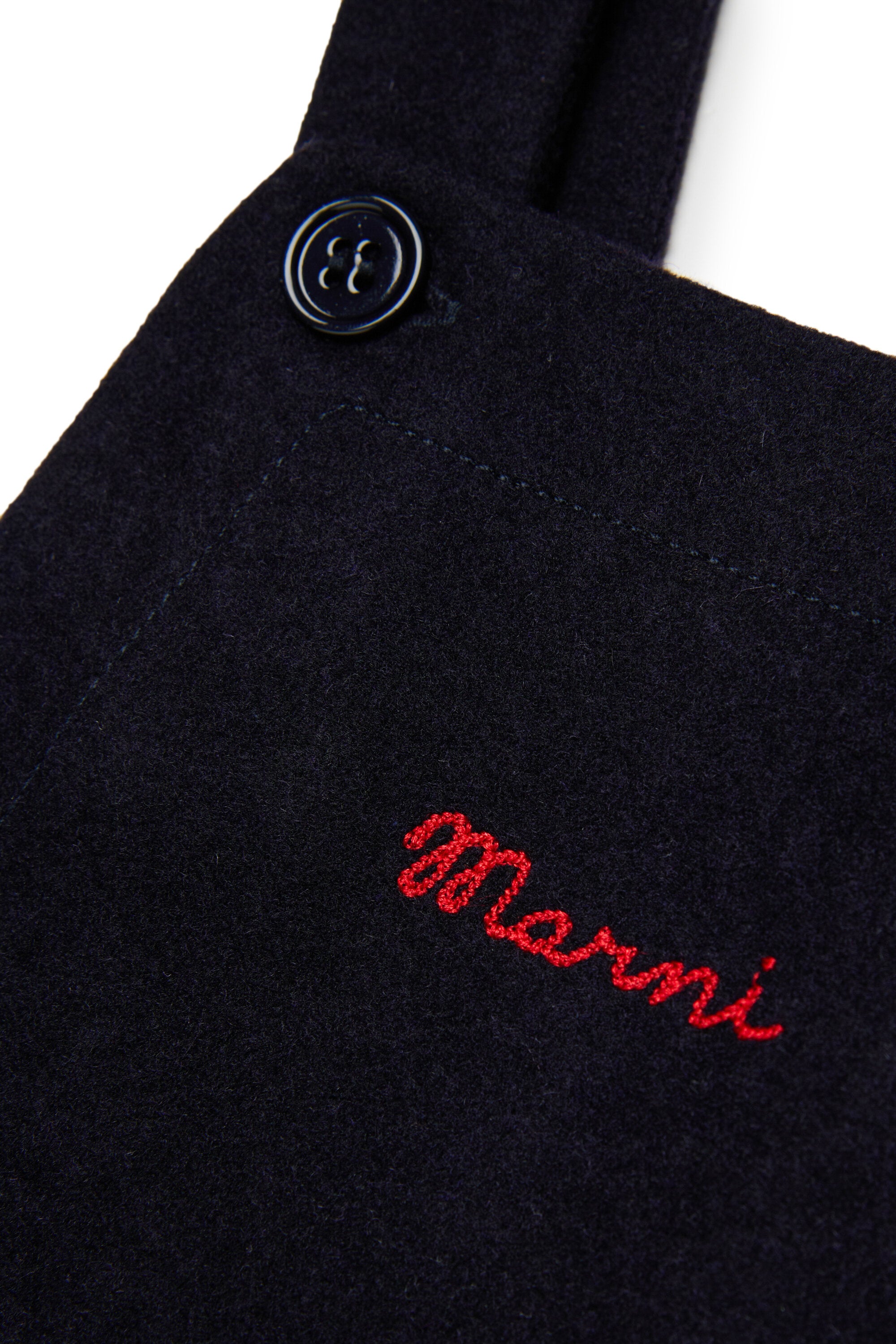 Dungaree dress with logo