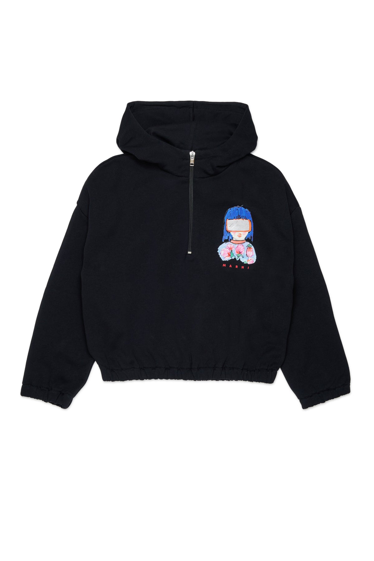 フード付きスウェット ロゴ付き