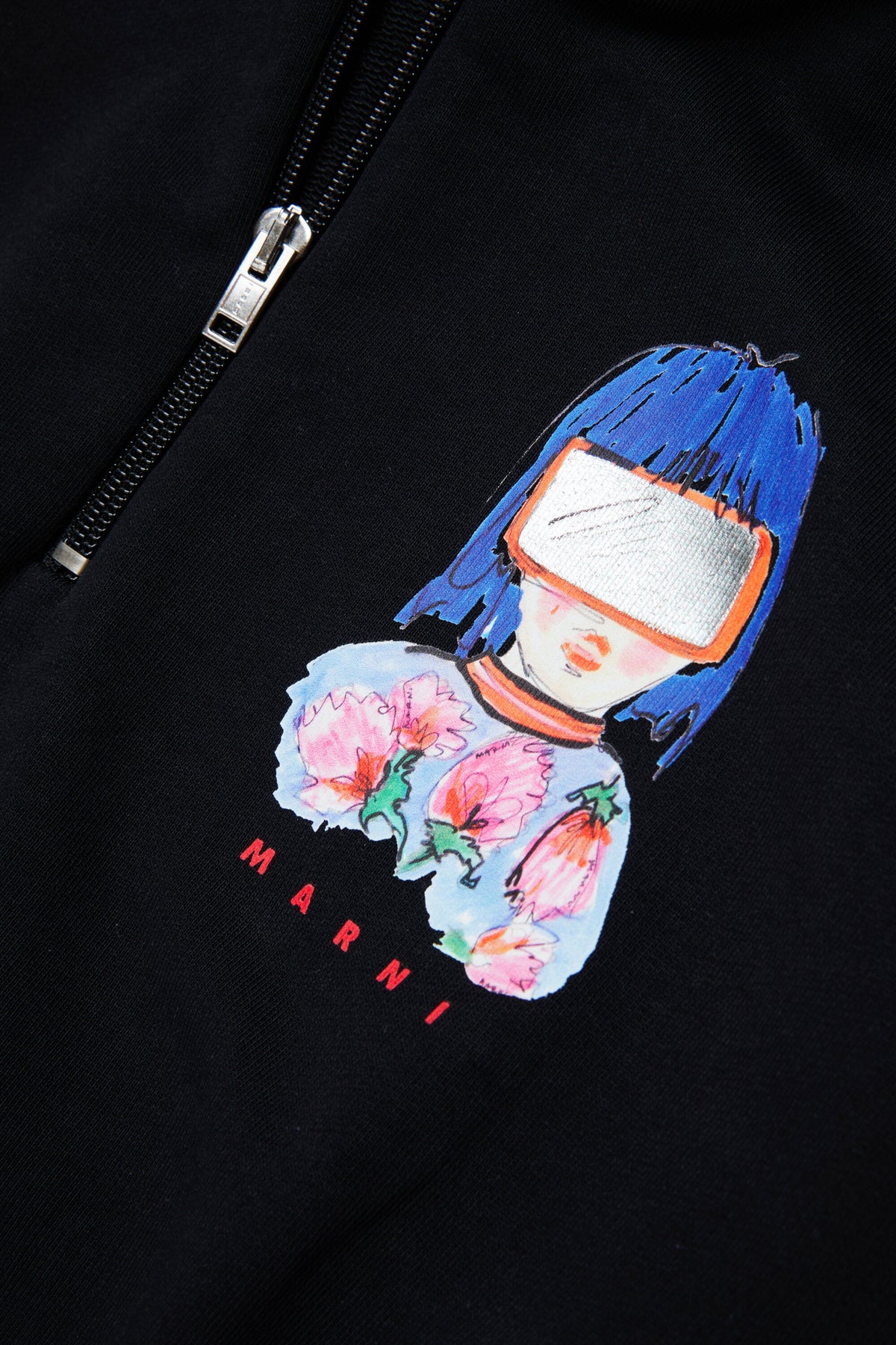 フード付きスウェット ロゴ付き