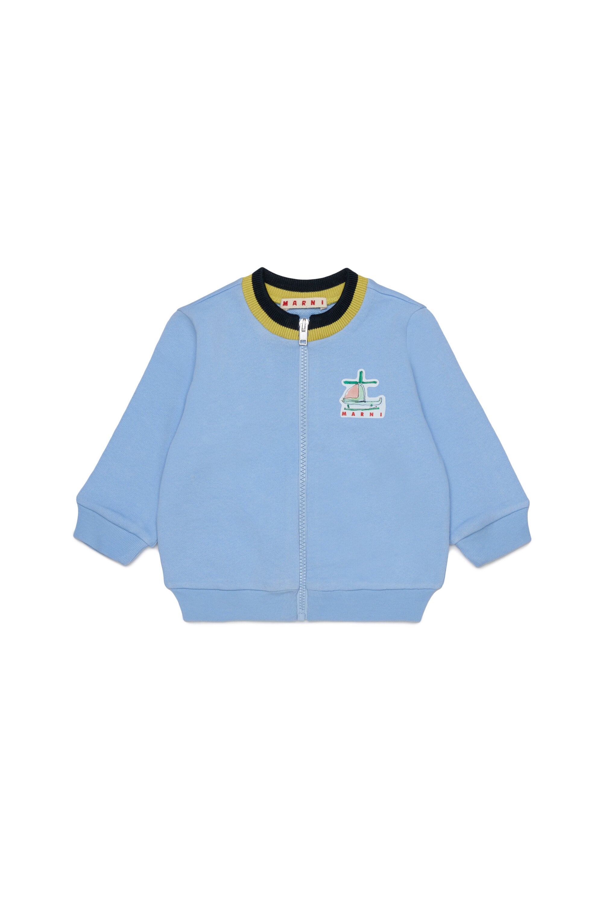 Zip-up sweatshirt with logo
