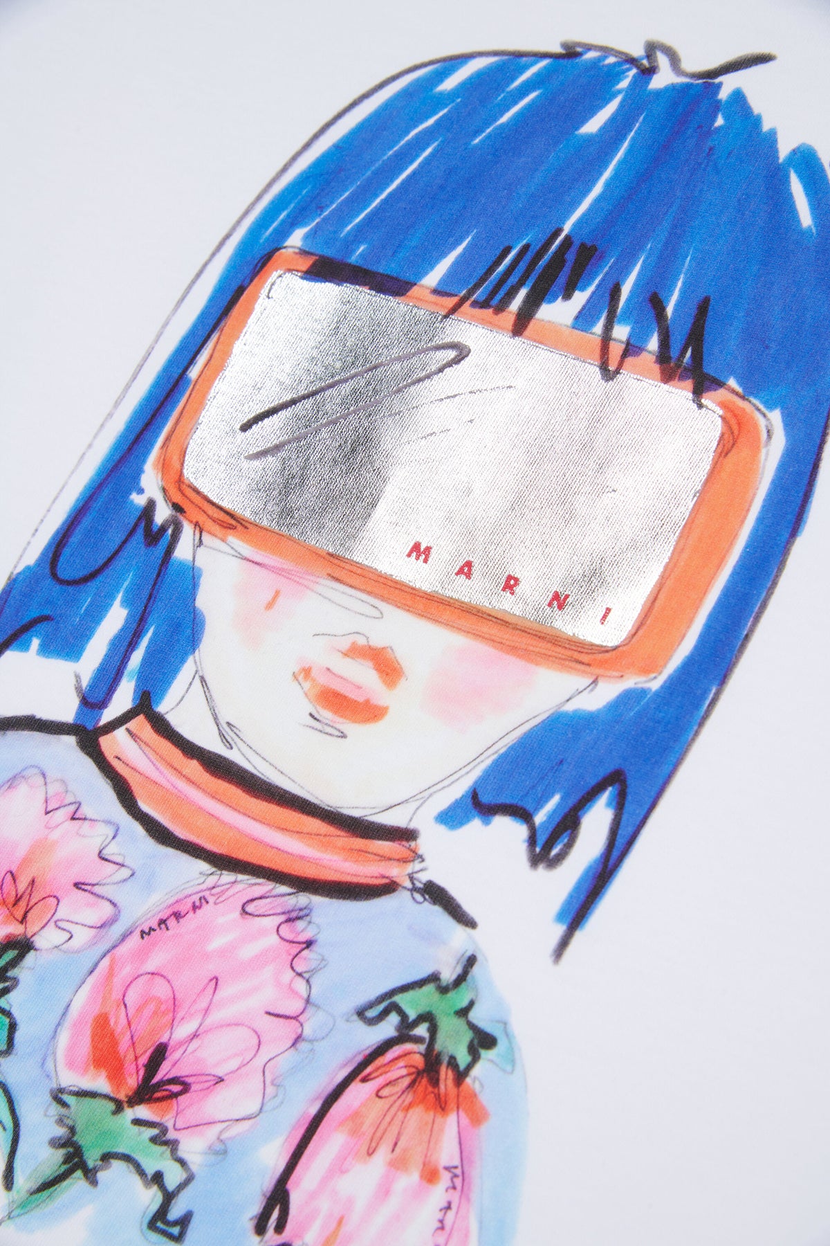 長袖プリントTシャツ