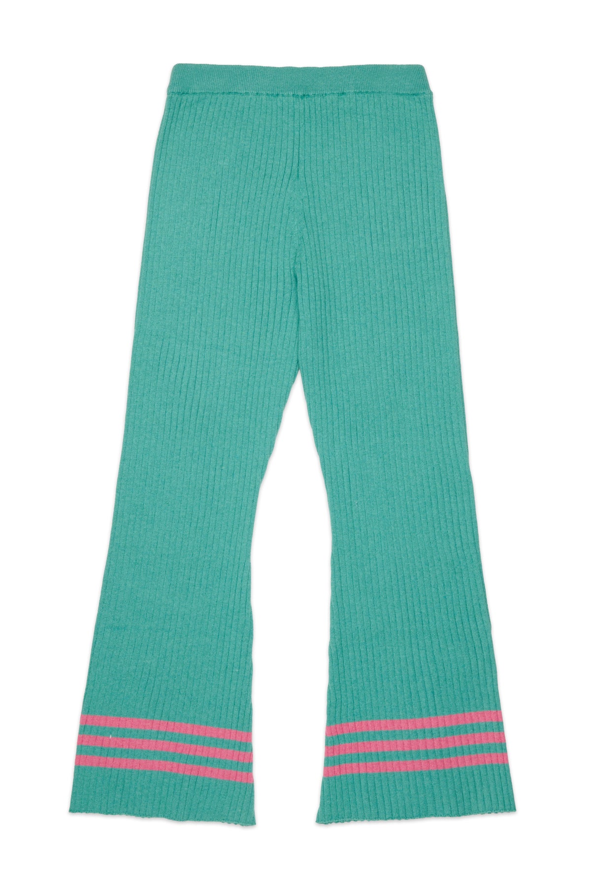 Knit pants with embroidered logo