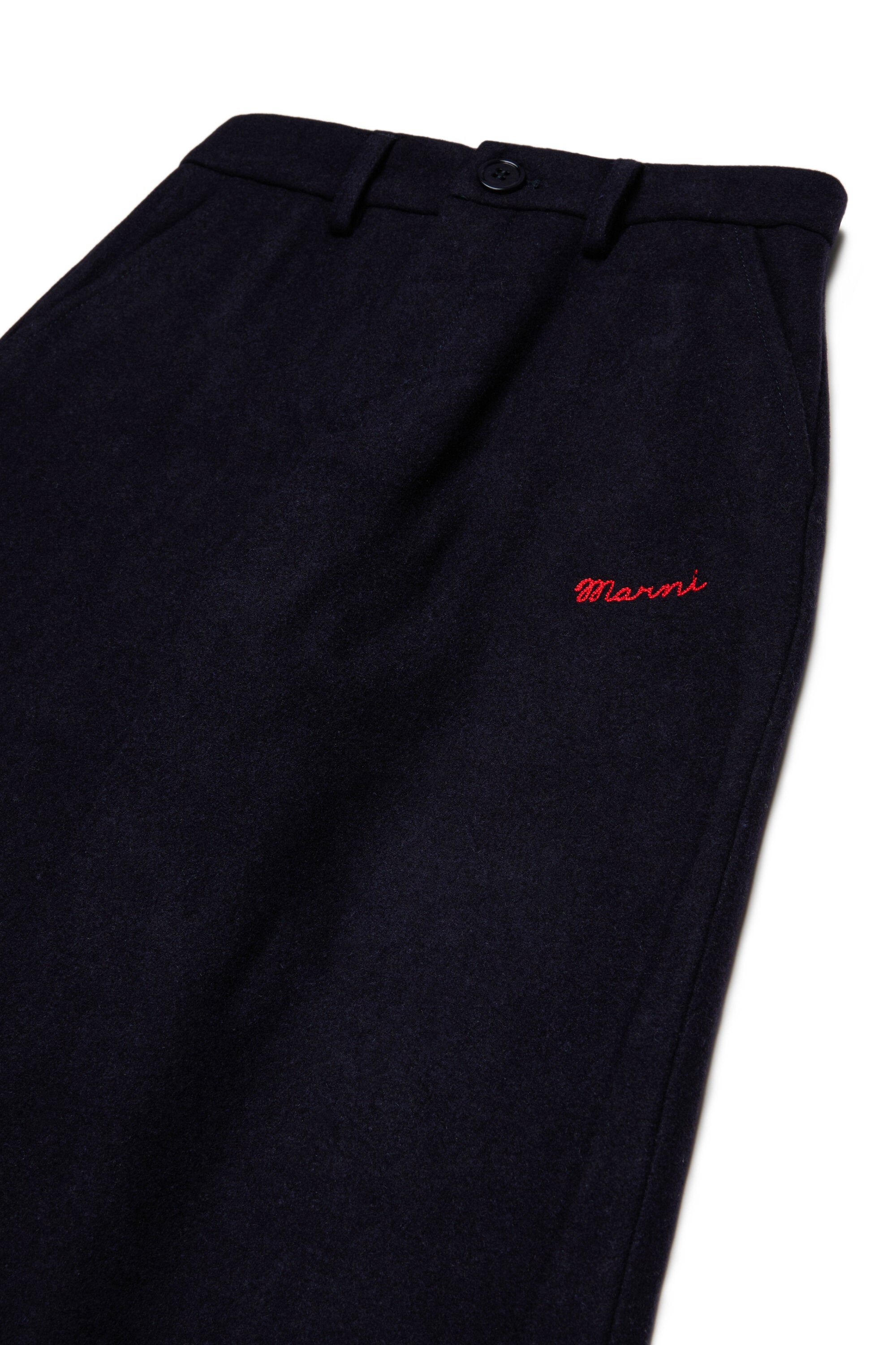 Wool blend pants
