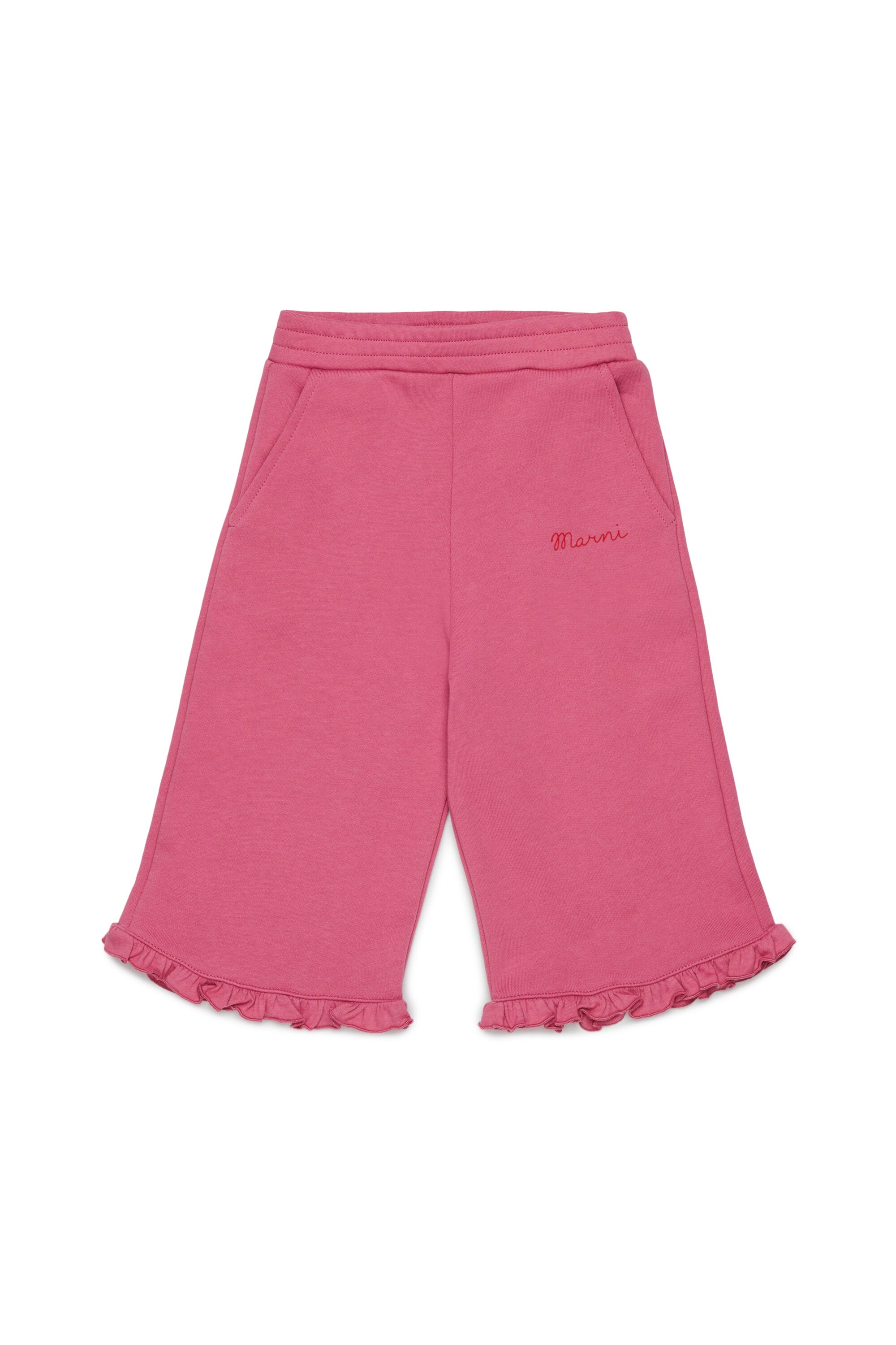 Sweatpants with ruffles