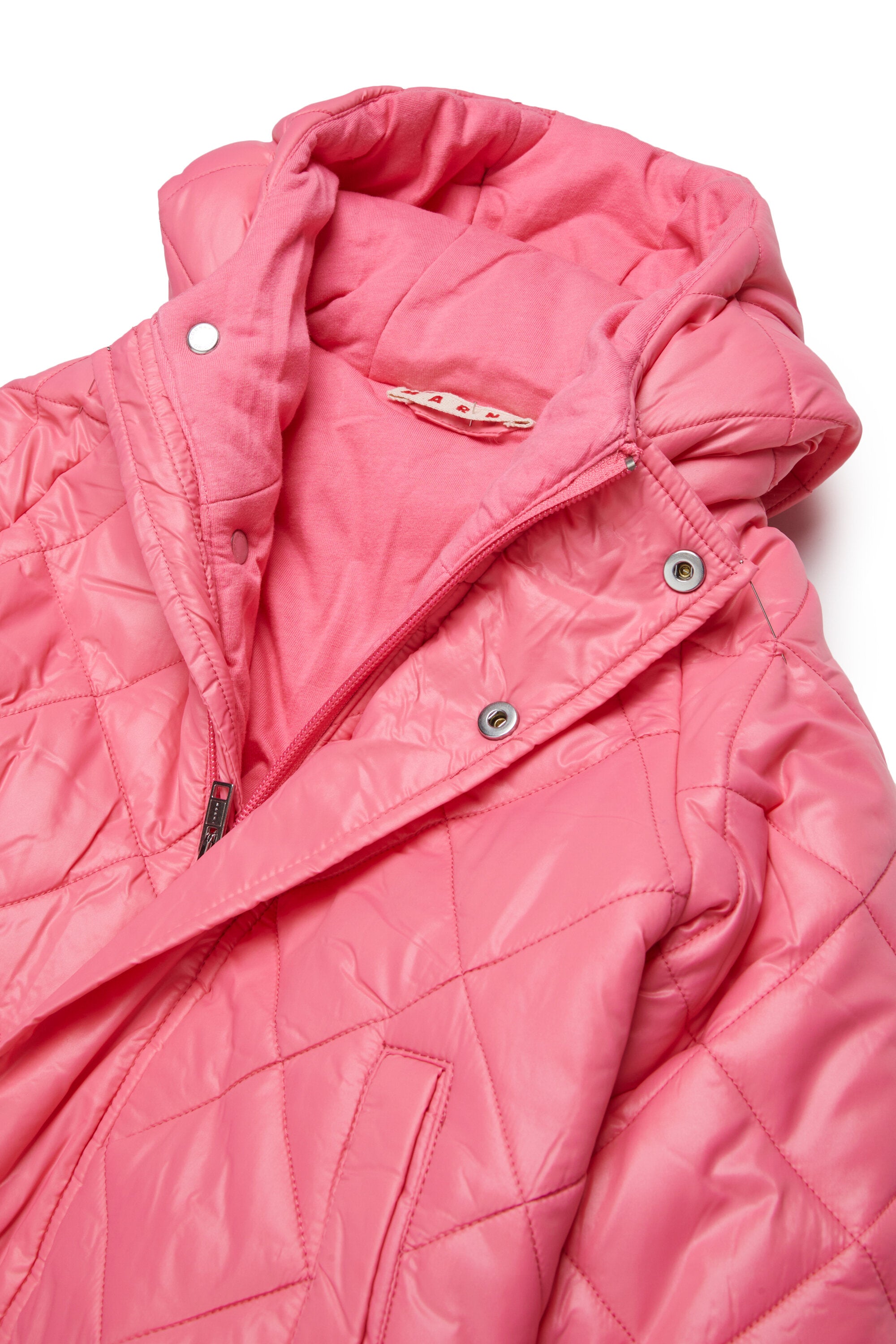 Padded jacket with printed logo