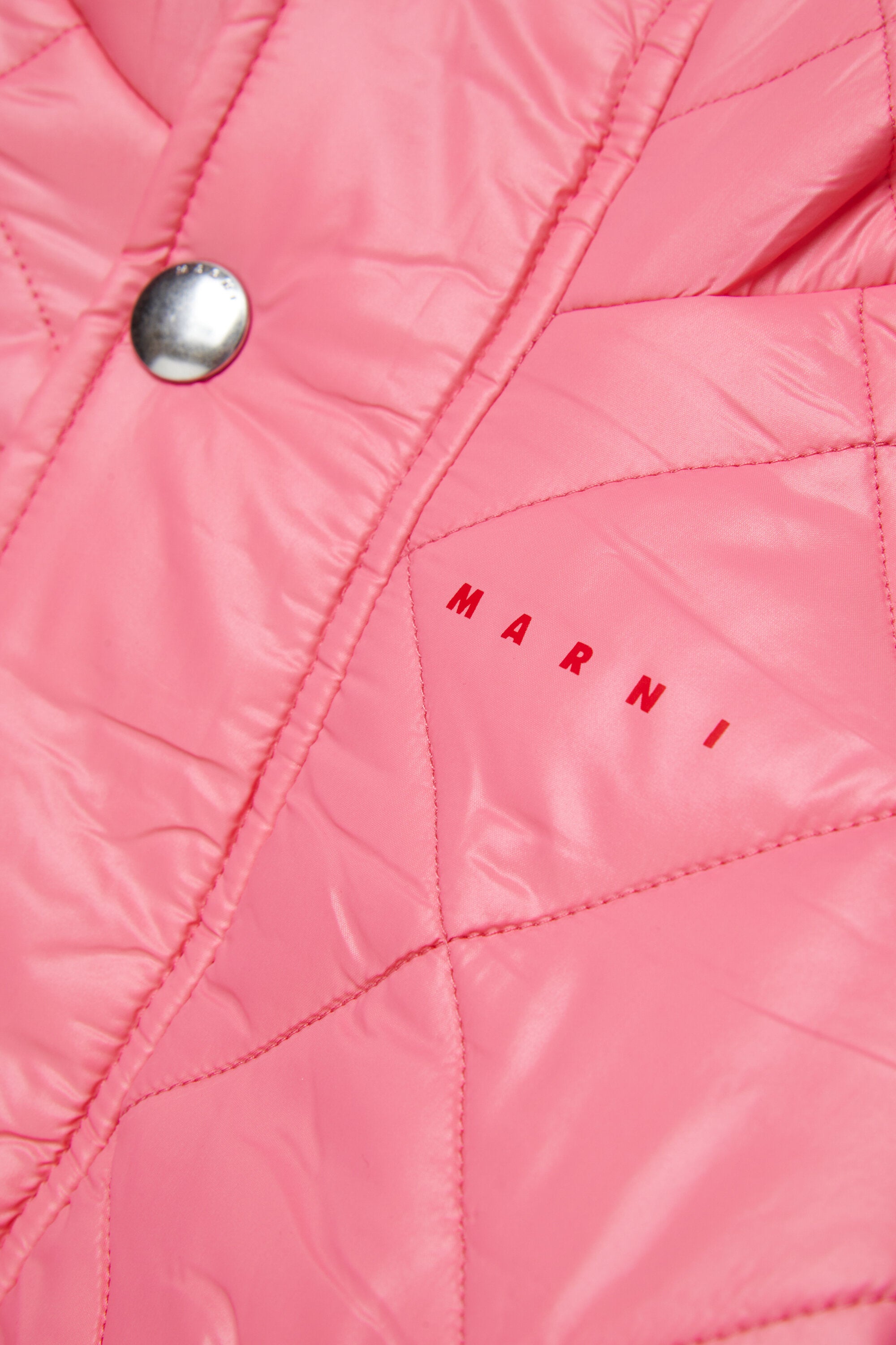 Padded jacket with printed logo