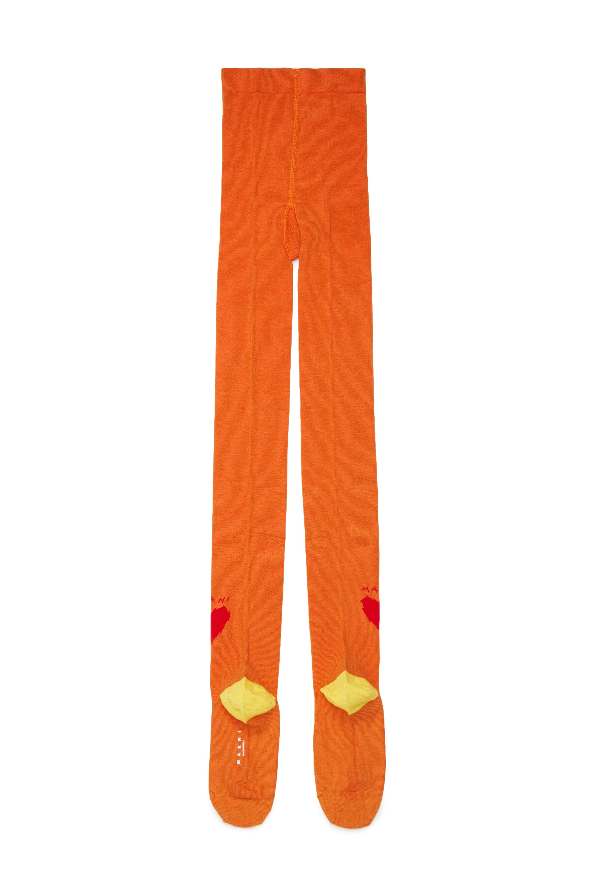 Tights with heart and logo