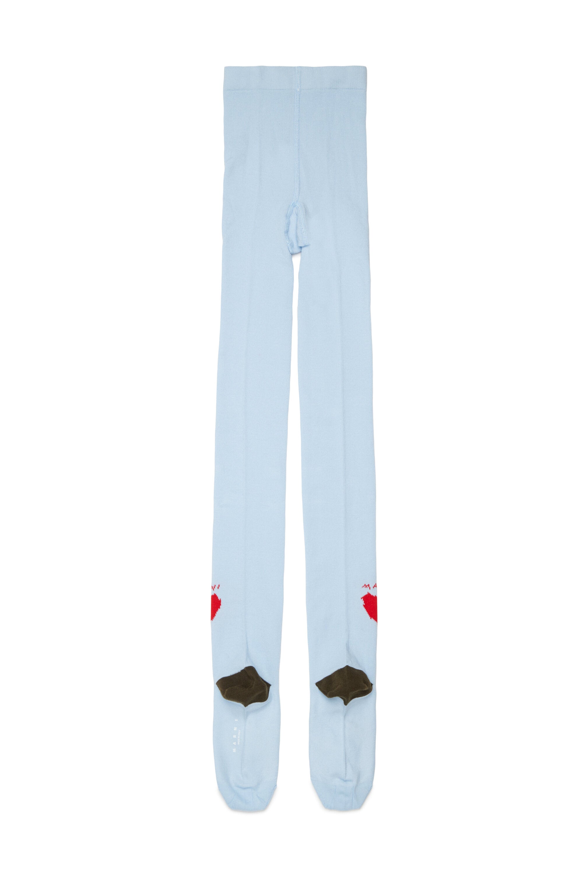 Tights with heart and logo