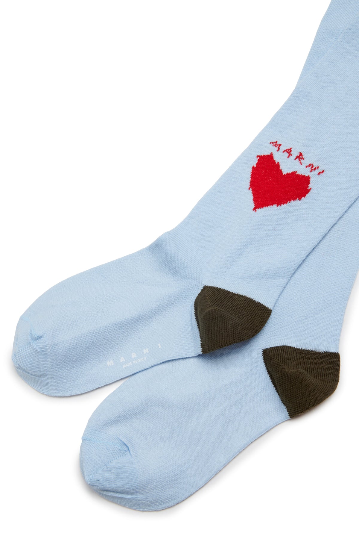 Tights with heart and logo