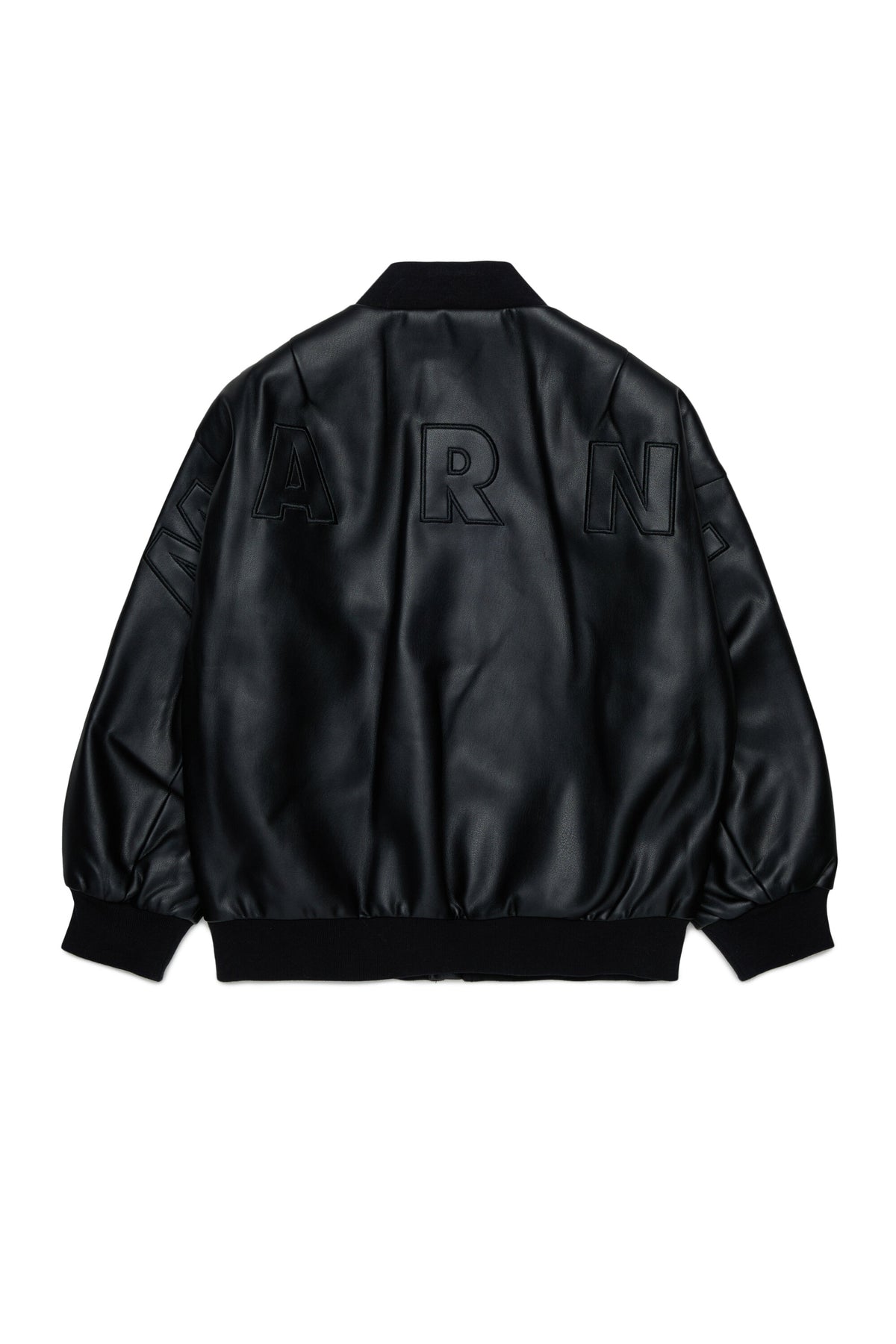Bomber jacket with printed logo