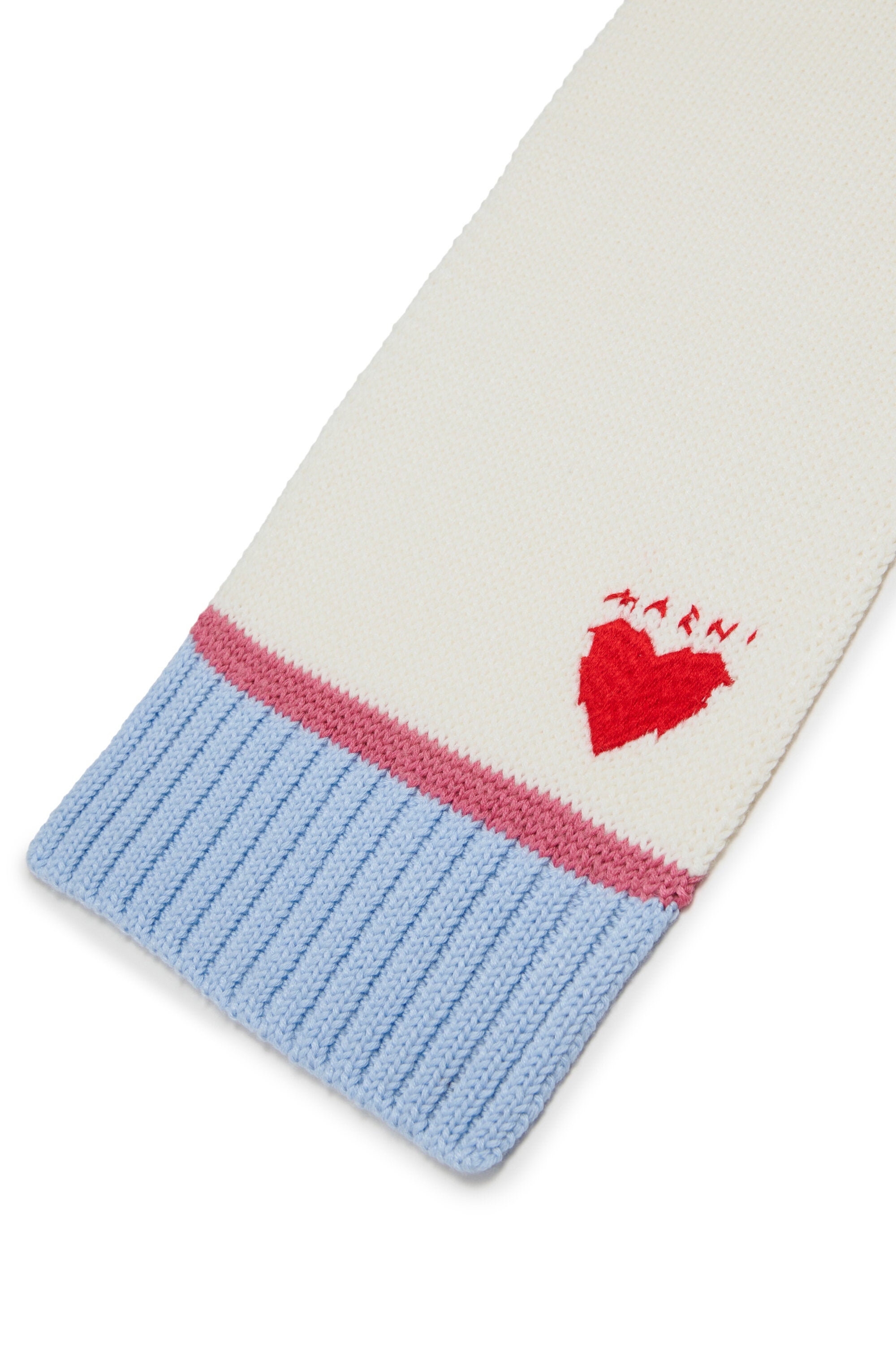 Scarf with embroidered logo