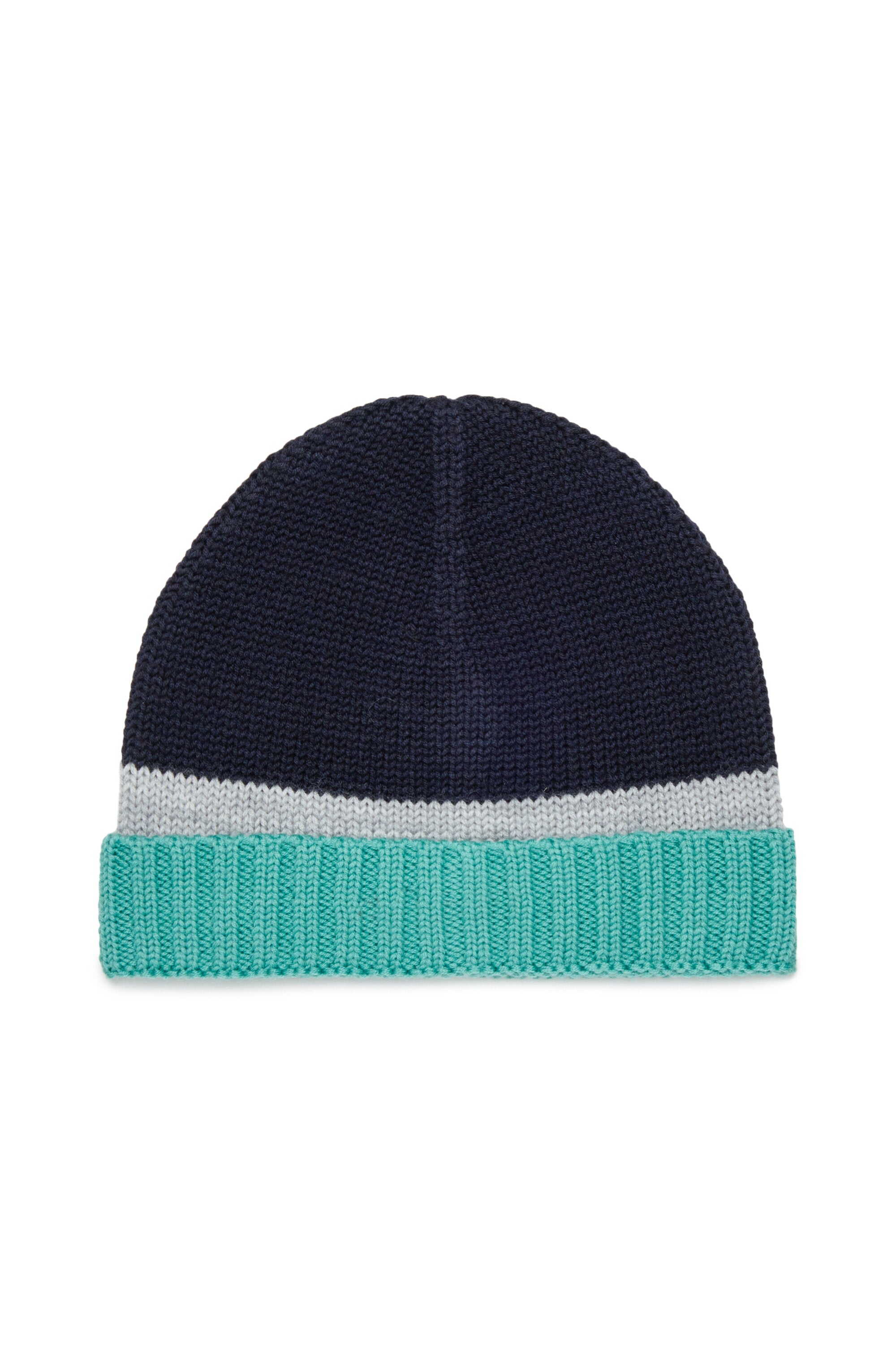 Turn-up beanie with front logo