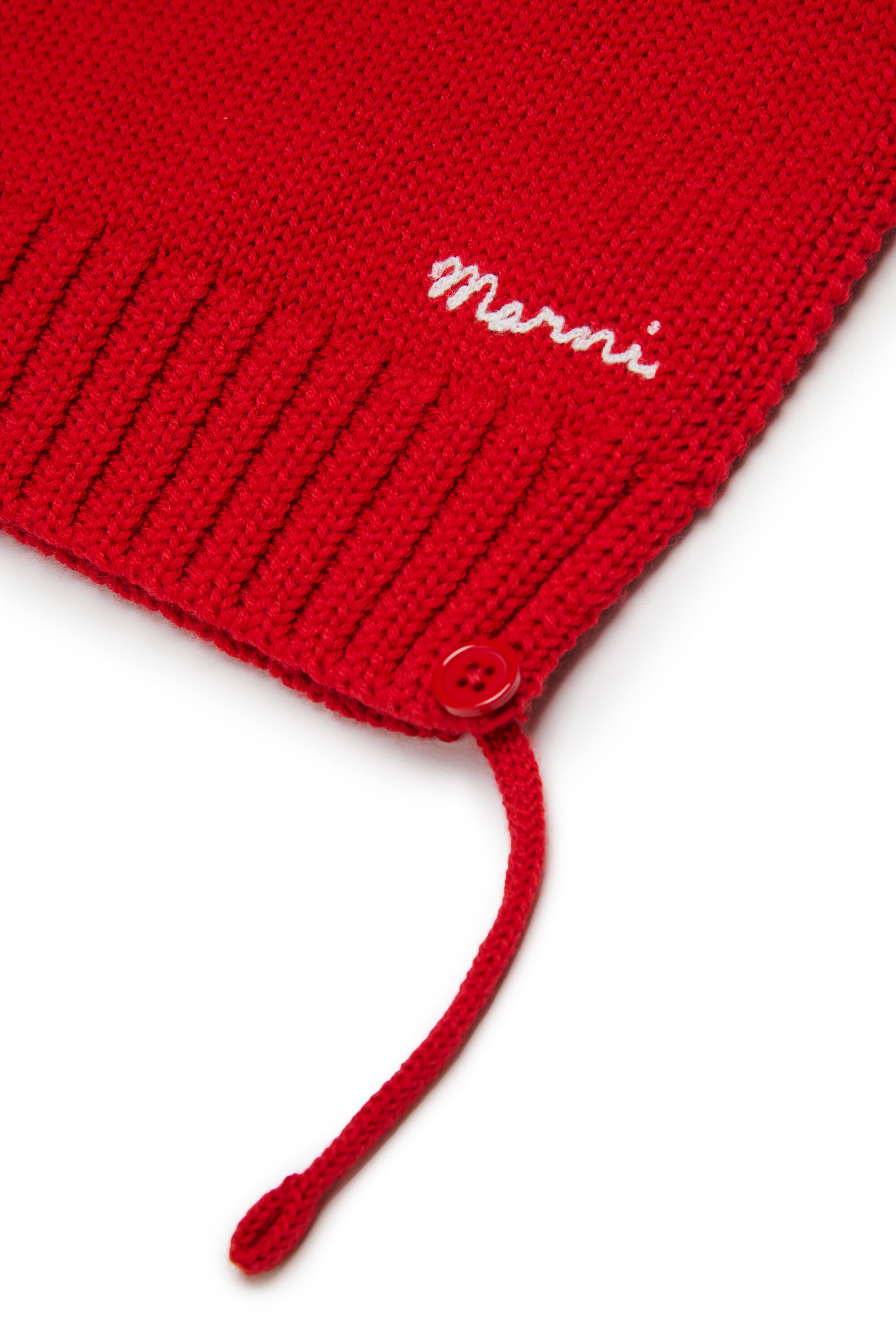 Knitted beanie with logo