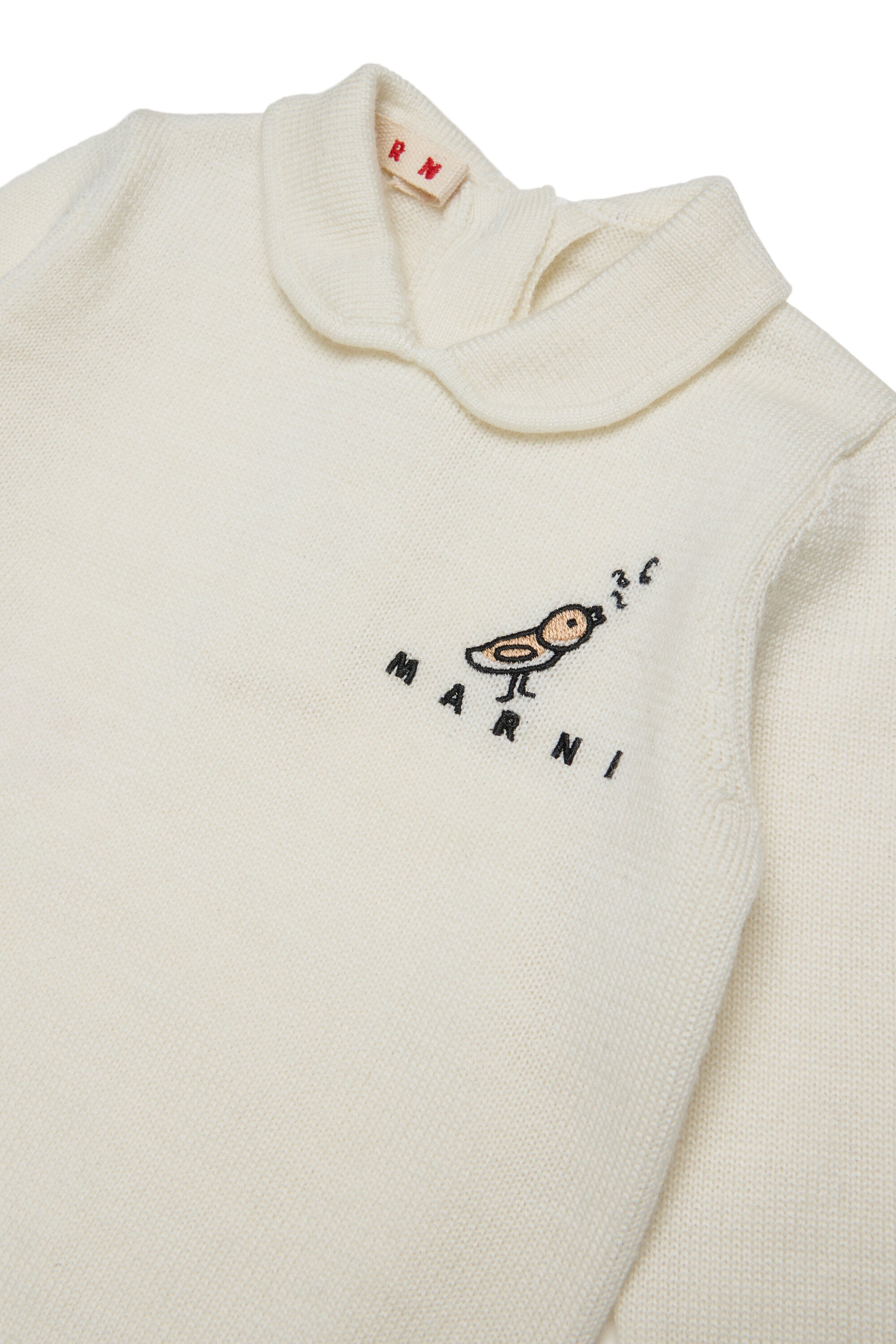 Baby jumpsuit with front embroidery