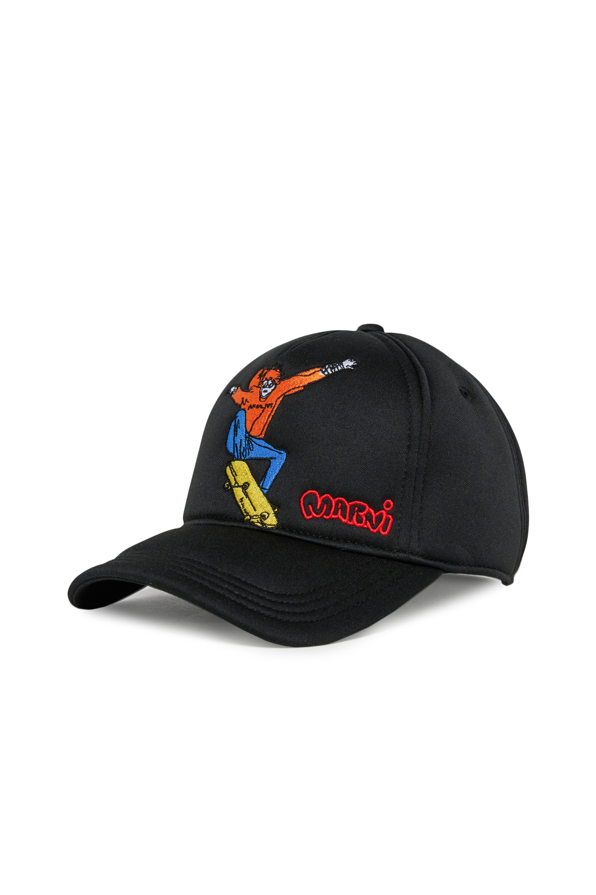 Baseball cap with embroidered logo