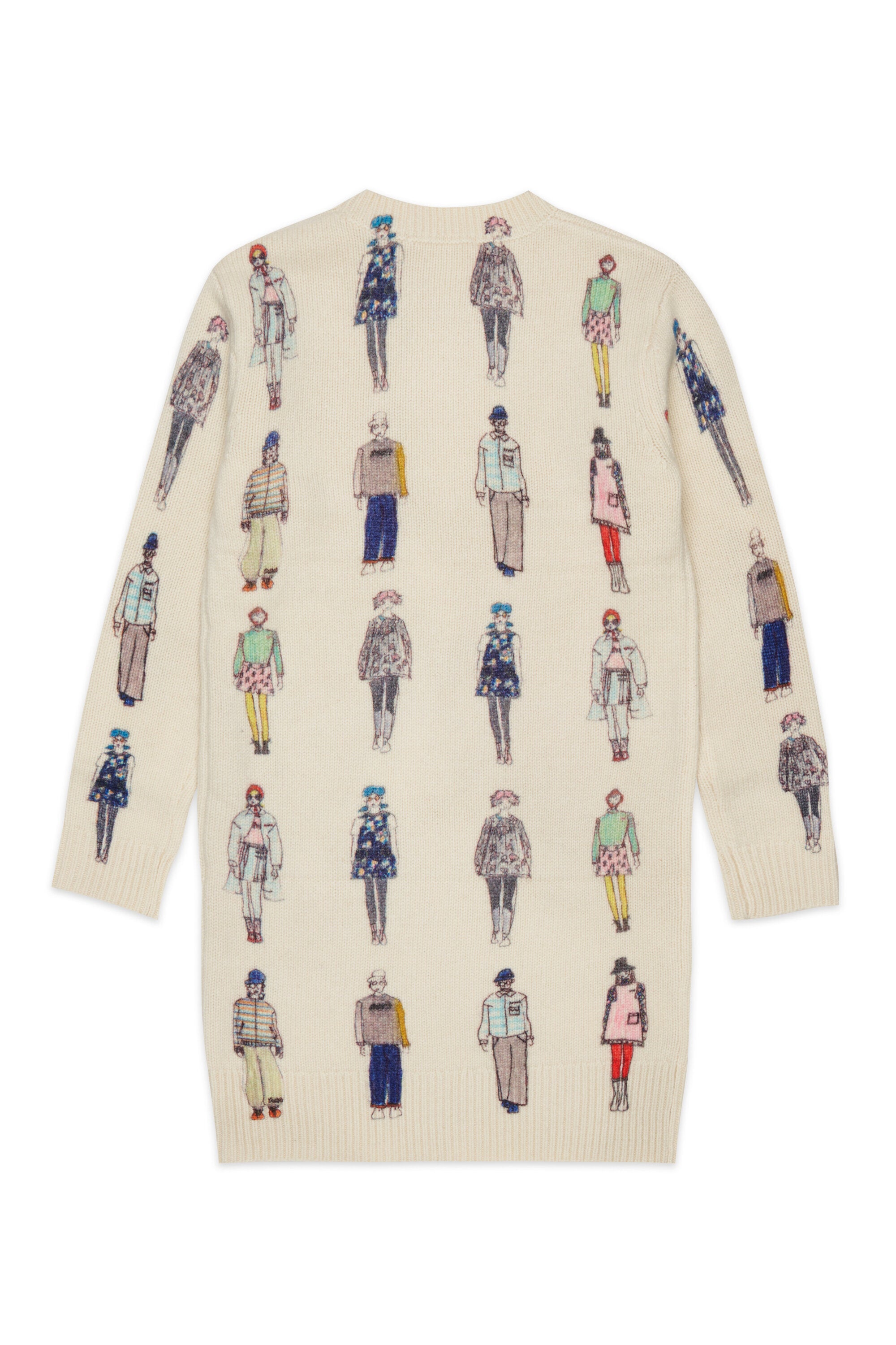 Patterned dress with logo