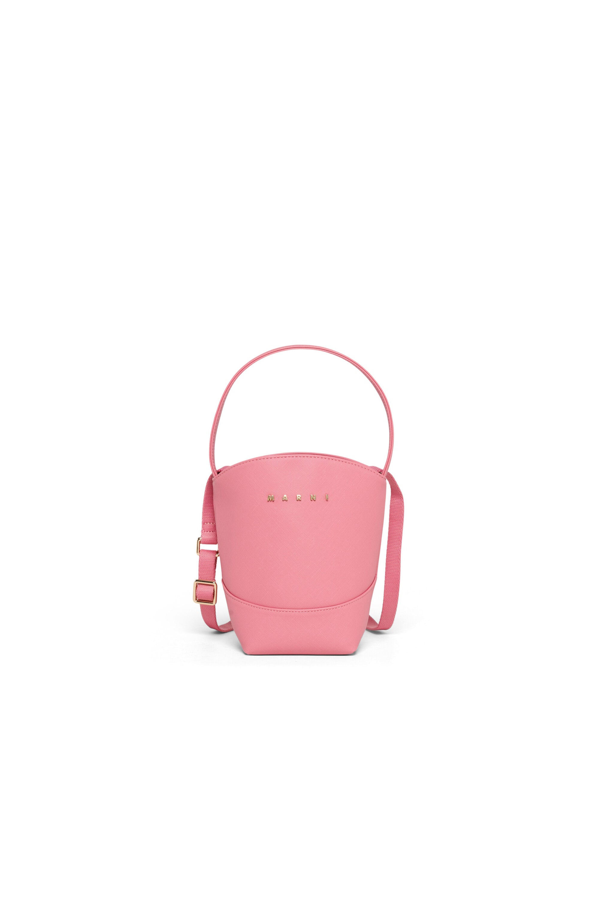 Flower basket crossbody bag with logo