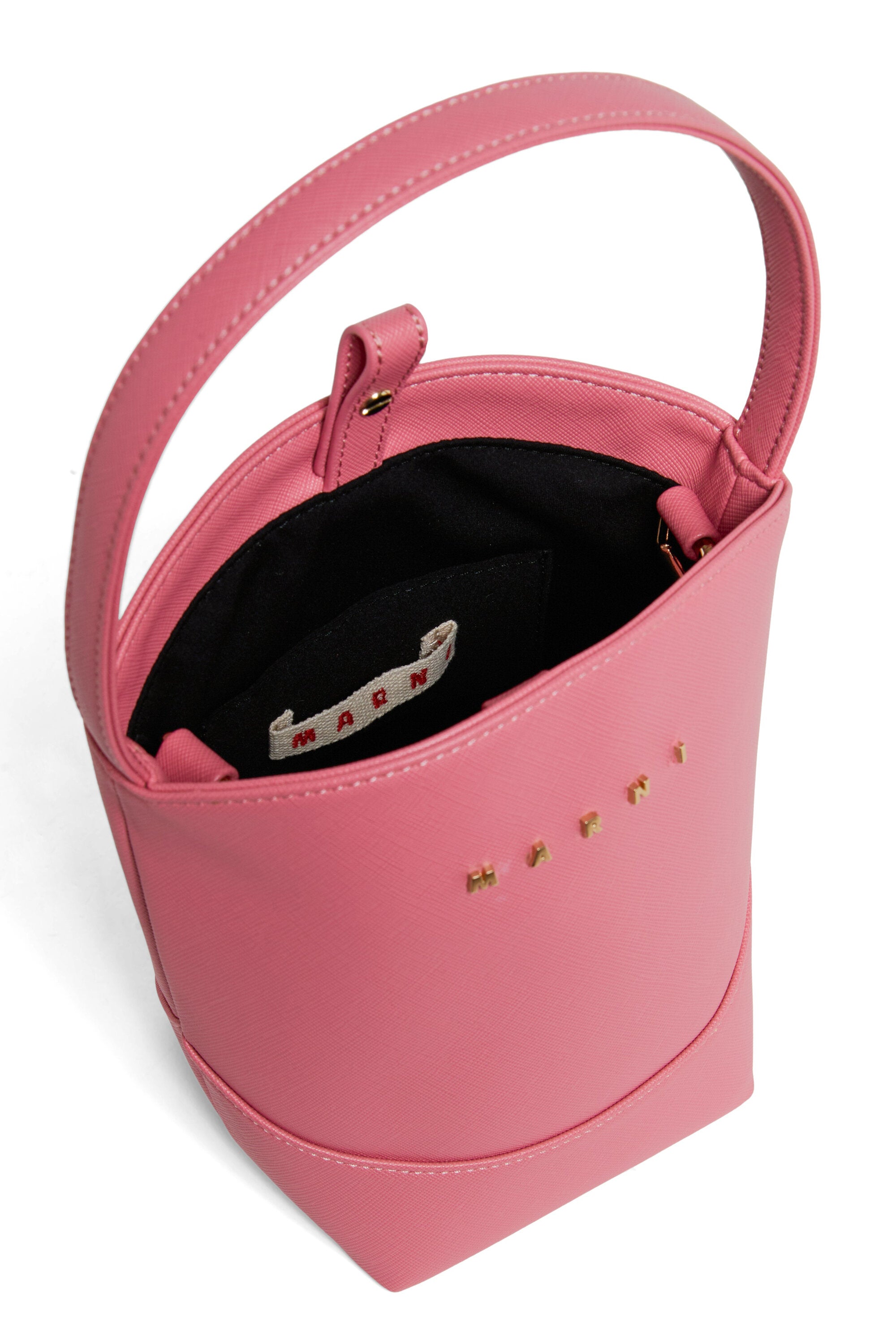 Flower basket crossbody bag with logo