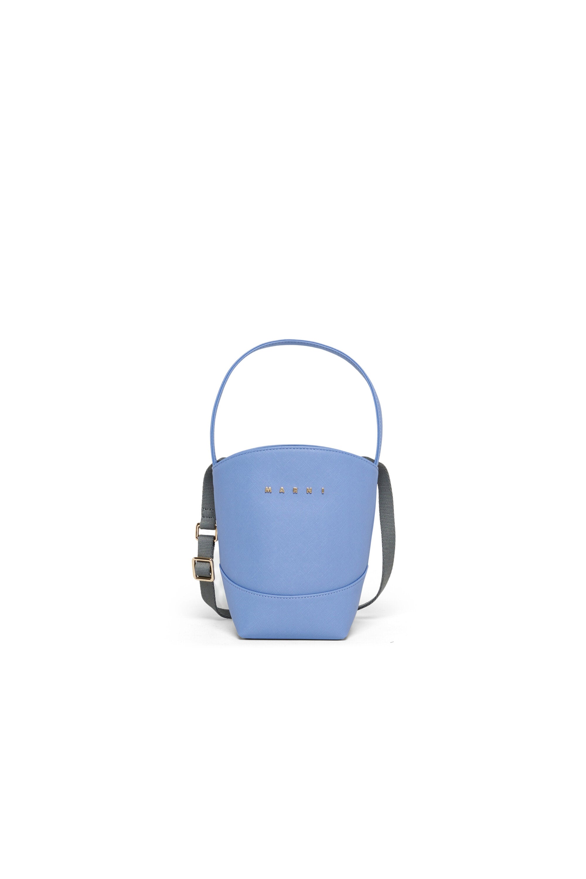 Flower basket crossbody bag with logo