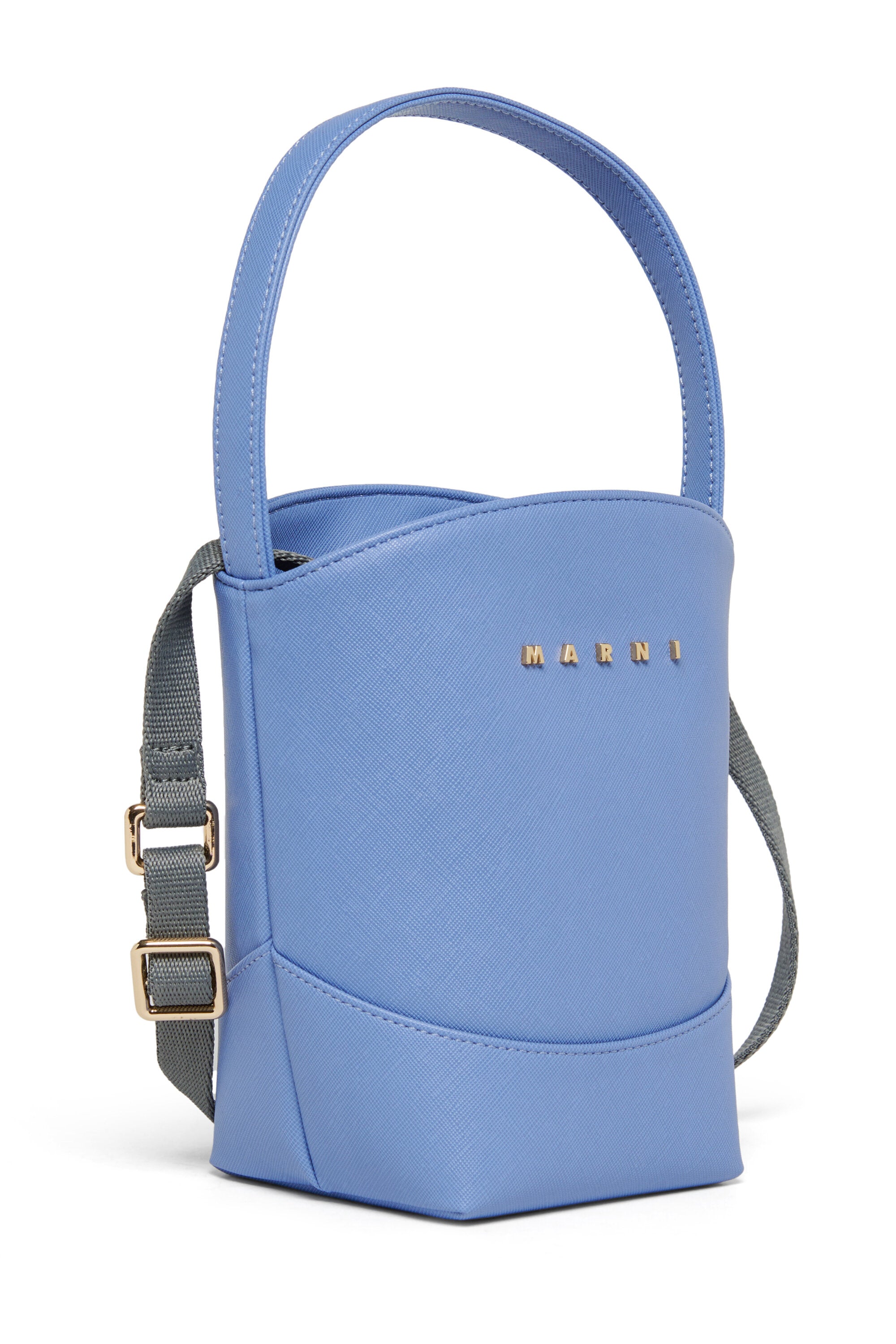 Flower basket crossbody bag with logo