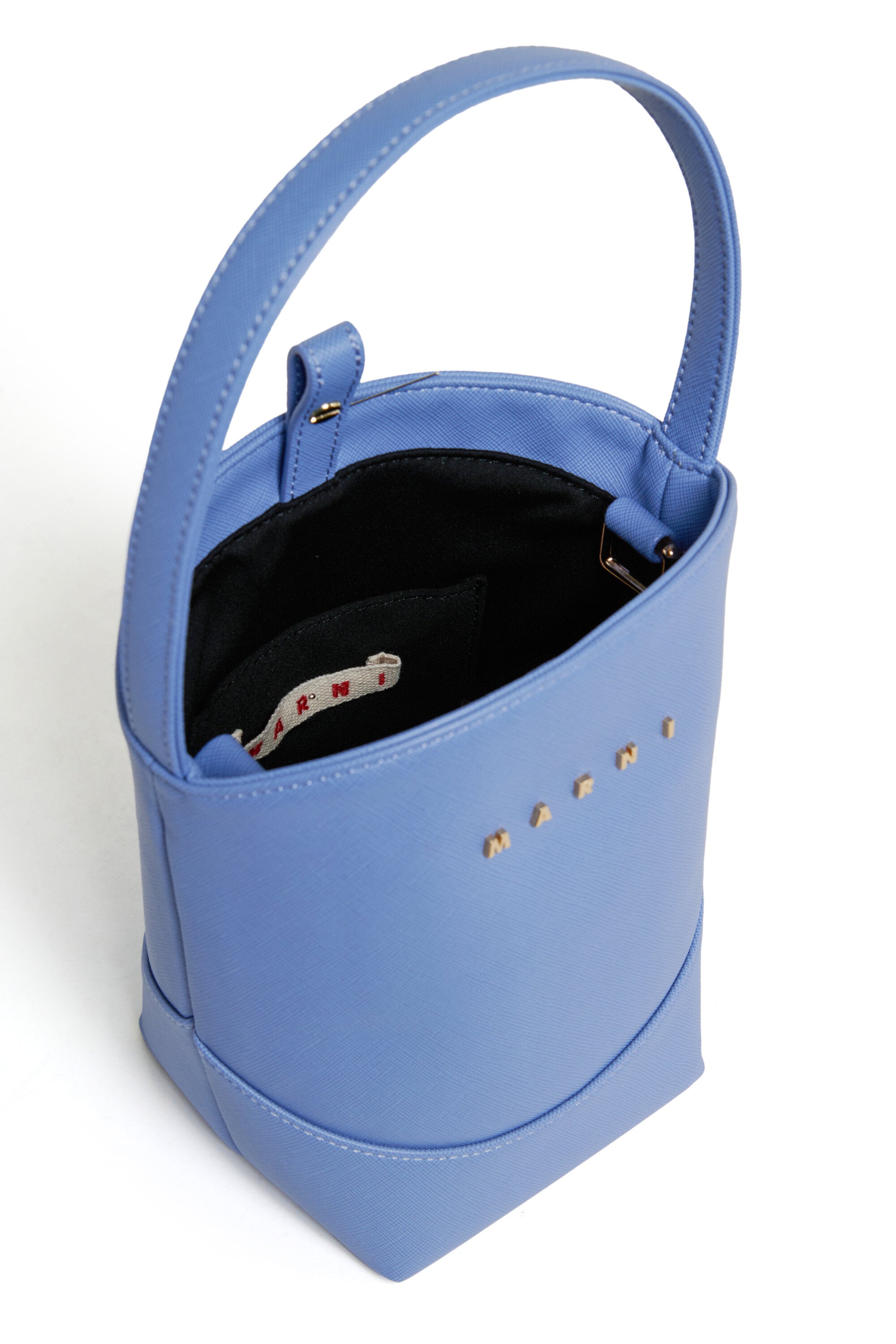 Flower basket crossbody bag with logo