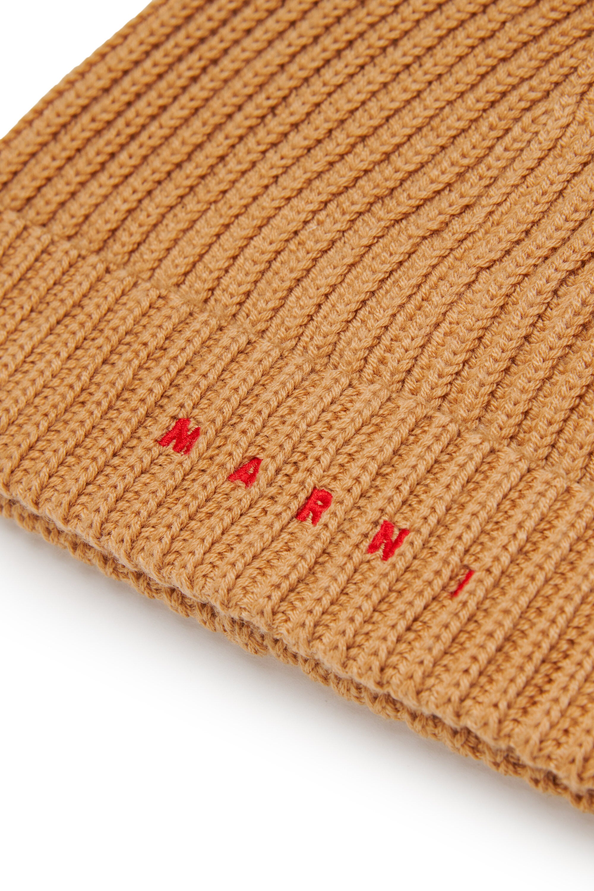 Ribbed beanie with logo