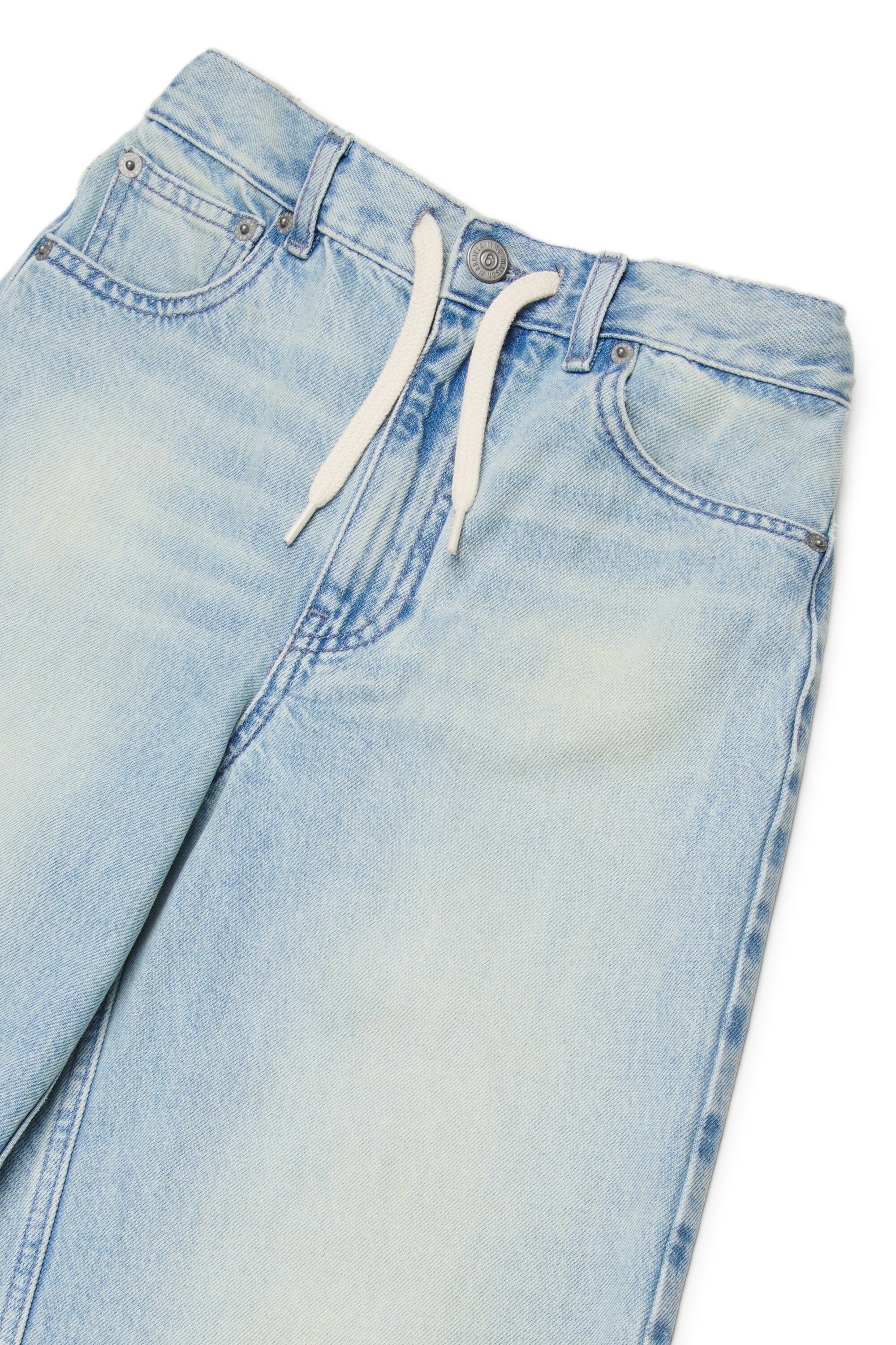 Light-wash flared jeans