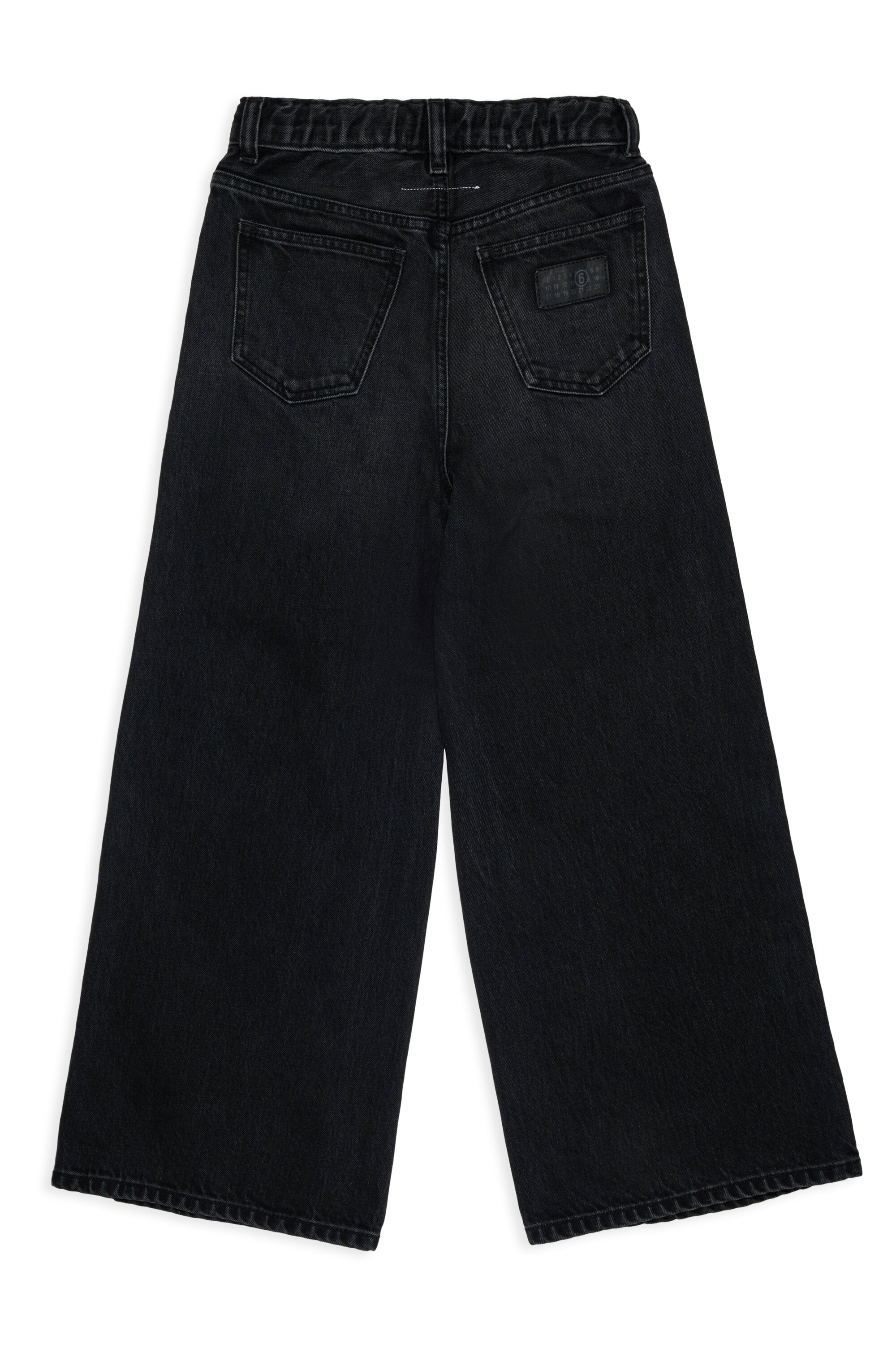 Flared jeans with used effect