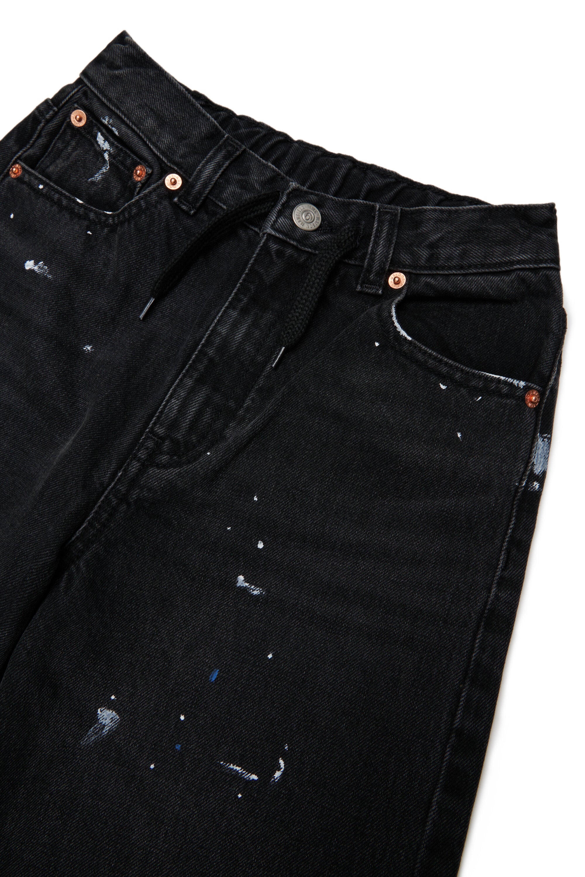 Flared jeans with used effect