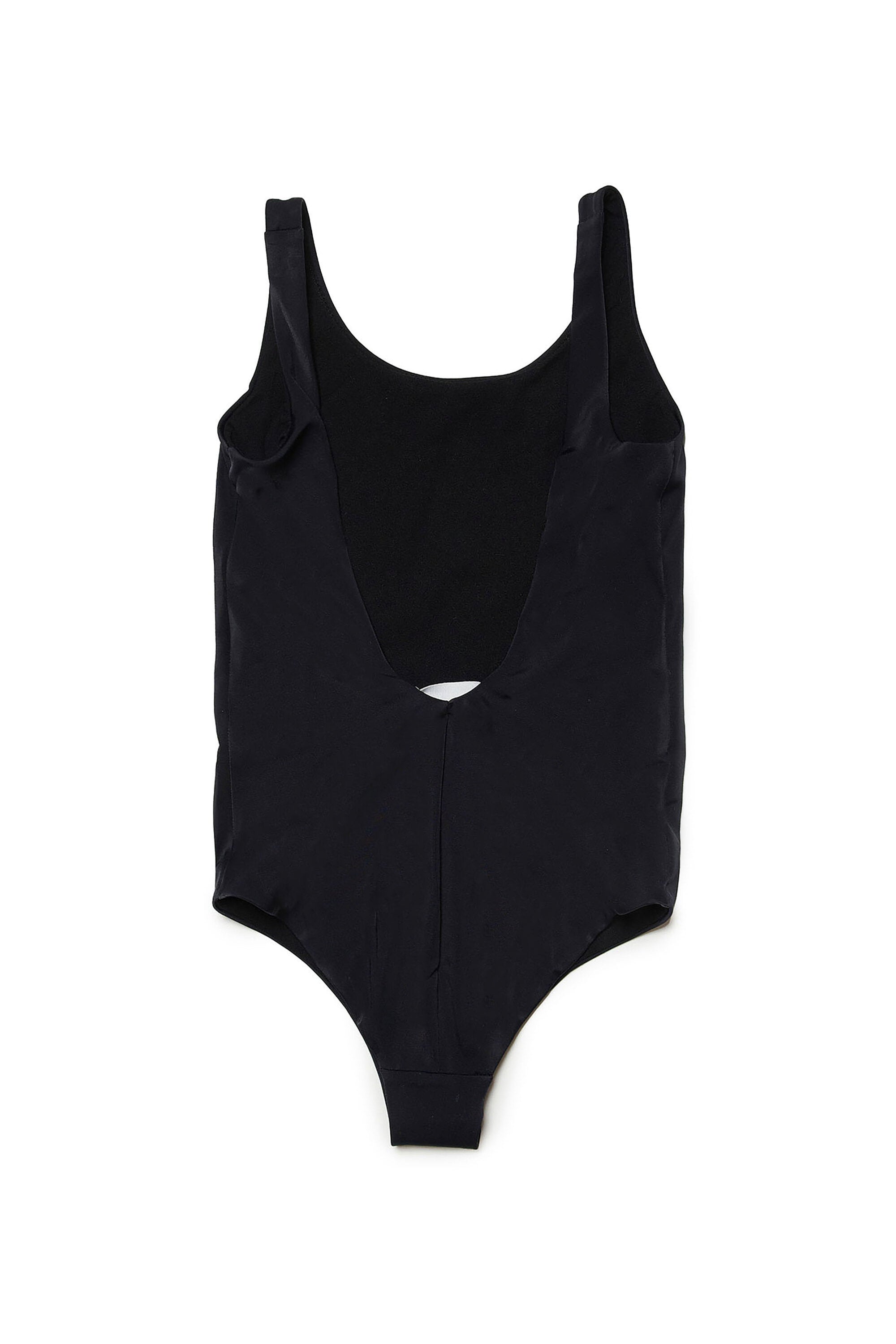 Lycra one-piece swimsuit with branded numeric logo