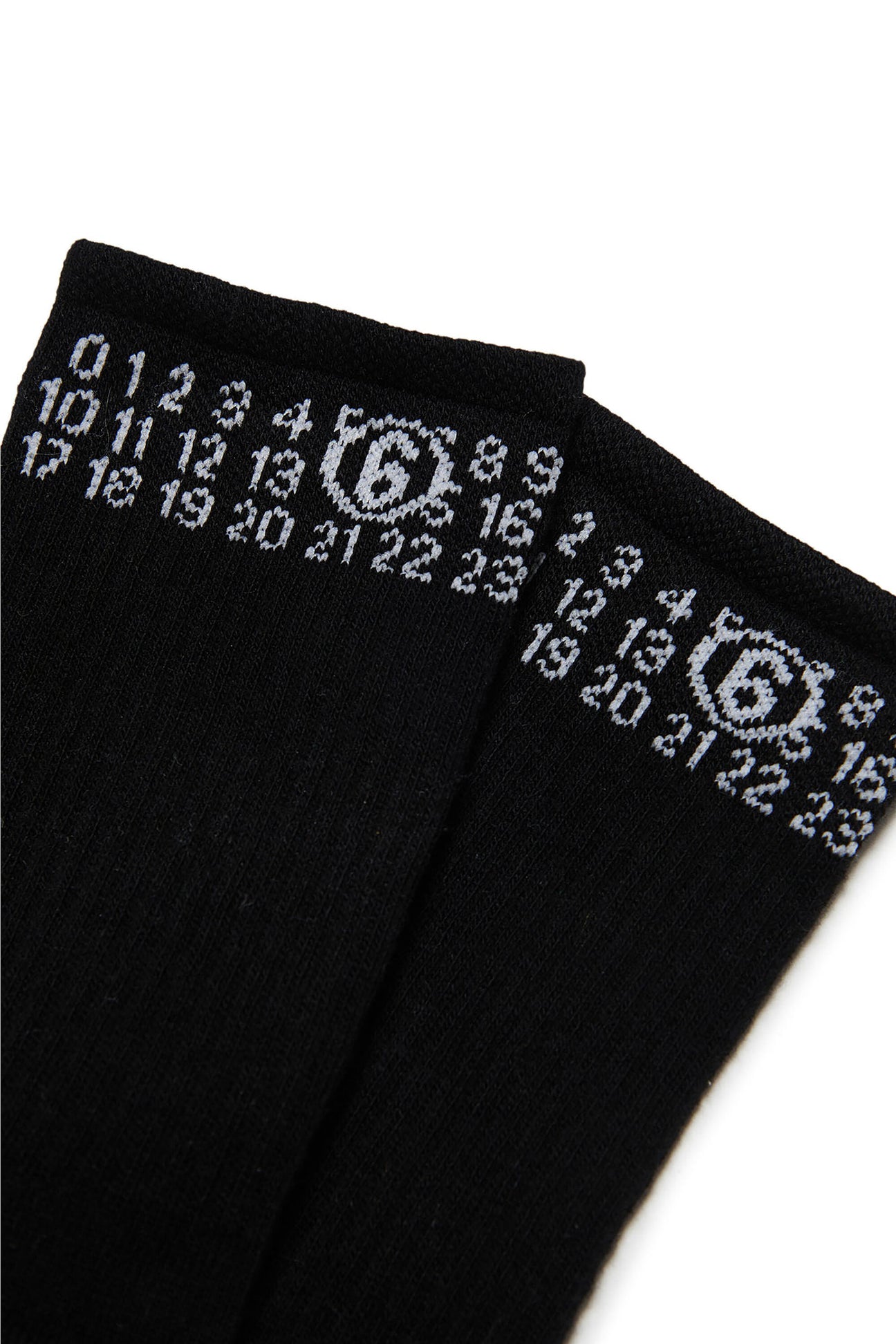 Ribbed socks branded with numeric logo Ribbed socks branded with numeric logo