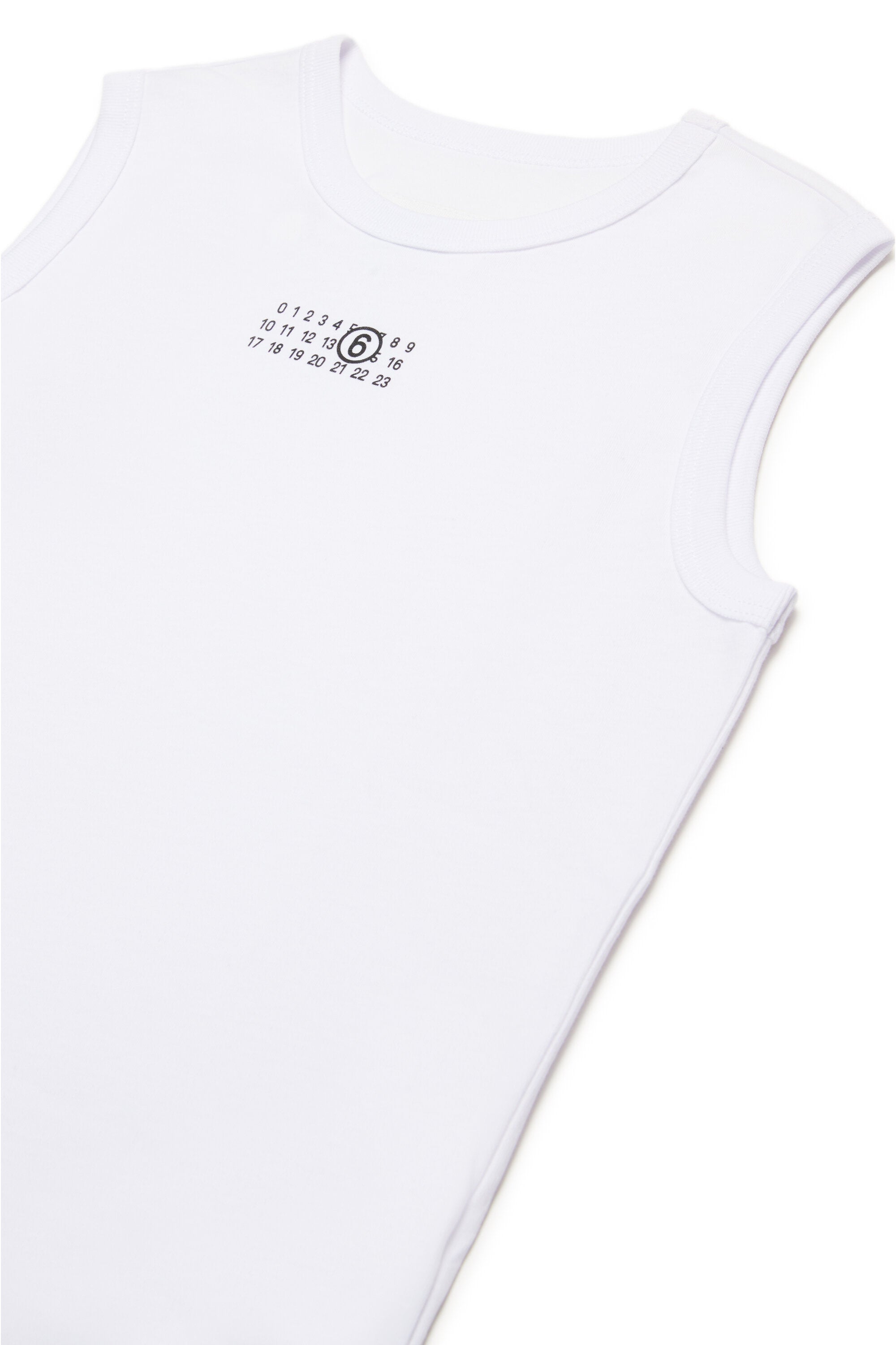 Sleeveless T-shirt branded with numeric logo