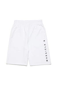 Fleece shorts with pixel effect logo