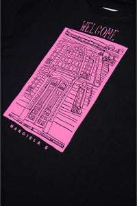 T-shirt with Maison print