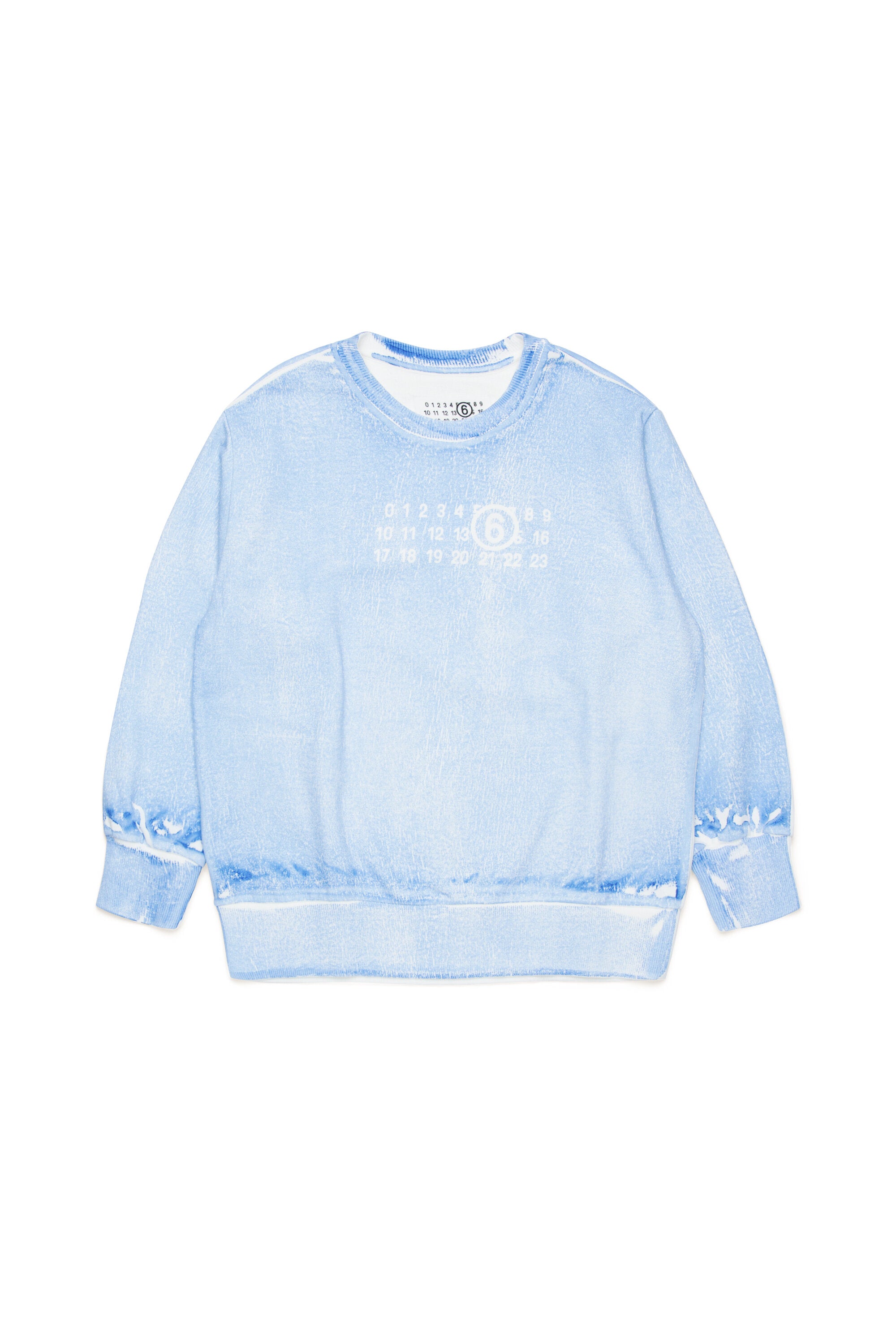 Sweatshirt with faded effect print